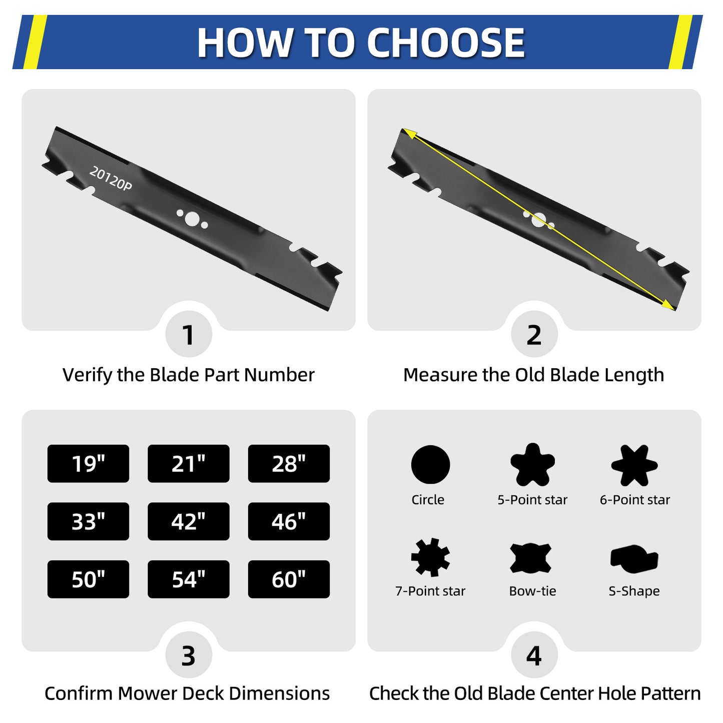 20120P Blades, Fits Toro TimeMaster 30" Deck, Replace 20120P 120-9500-03 116-6358-03