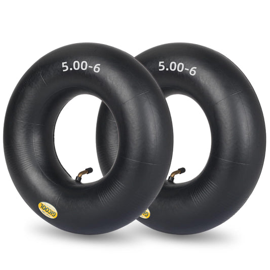 13x5.00-6 Inner Tube, 2 Pack with TR-87 Valve Stem, Heavy Duty, Universal Fit for Razor Dirt Quad Lawn Mowers, ATVs, Yard Tractor, Snow Blower