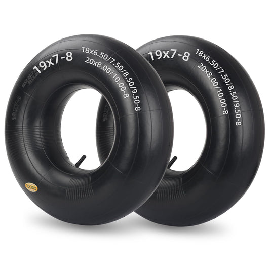 18x8.50/9.50-8 Inner Tubes, 2 Pack with TR13 Valve Stem, Heavy-Duty Replacement Tubes for Lawn Mowers, Tractors, Golf Carts, Scooters, Go Karts, Wagons, Trailers, ATVs, Snow Blowers