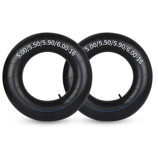 5.00/5.50/5.90/6.00-16 Butyl Inner Tubes, 2 Pack with TR15 Valve Stem, Heavy-Duty Tractor Inner Tubes, Replacement Tubes for Agriculture Farm Implement Farm Tractor Trailer