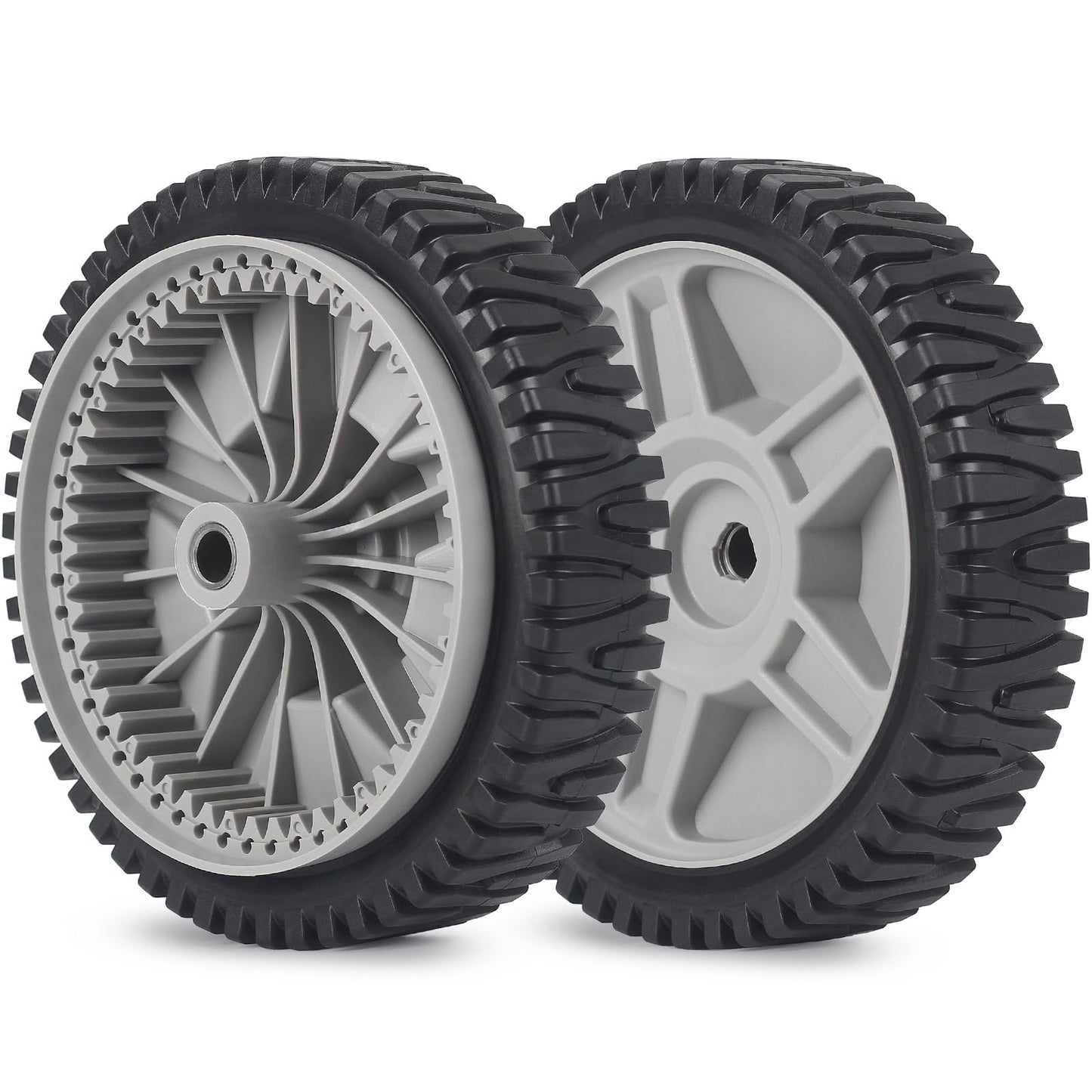 8 Inch Lawn Mower Front Wheels, Replacement 581009202, 193912X460 Wheels for Husqvarna Craftsman AYP, Pack of 2