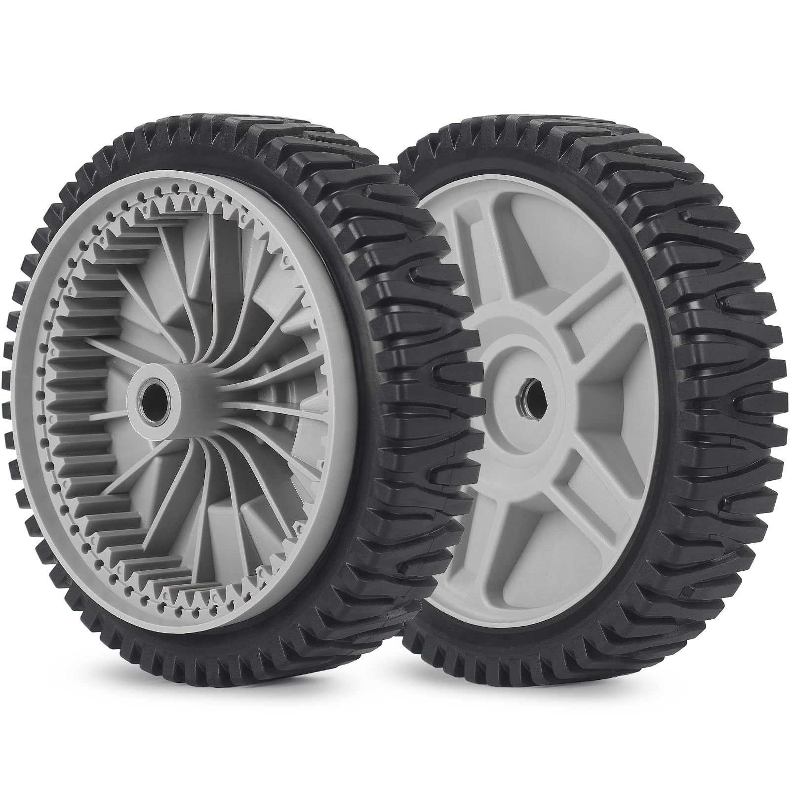 8 Inch Lawn Mower Front Wheels, Replacement 581009202, 193912X460 Wheels for Husqvarna Craftsman AYP, Pack of 2