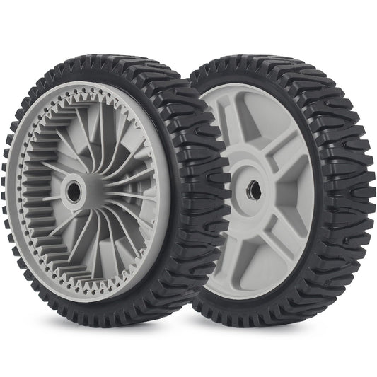 8 Inch Lawn Mower Front Wheels, Replacement 581009202, 193912X460 Wheels for Husqvarna Craftsman AYP, Pack of 2