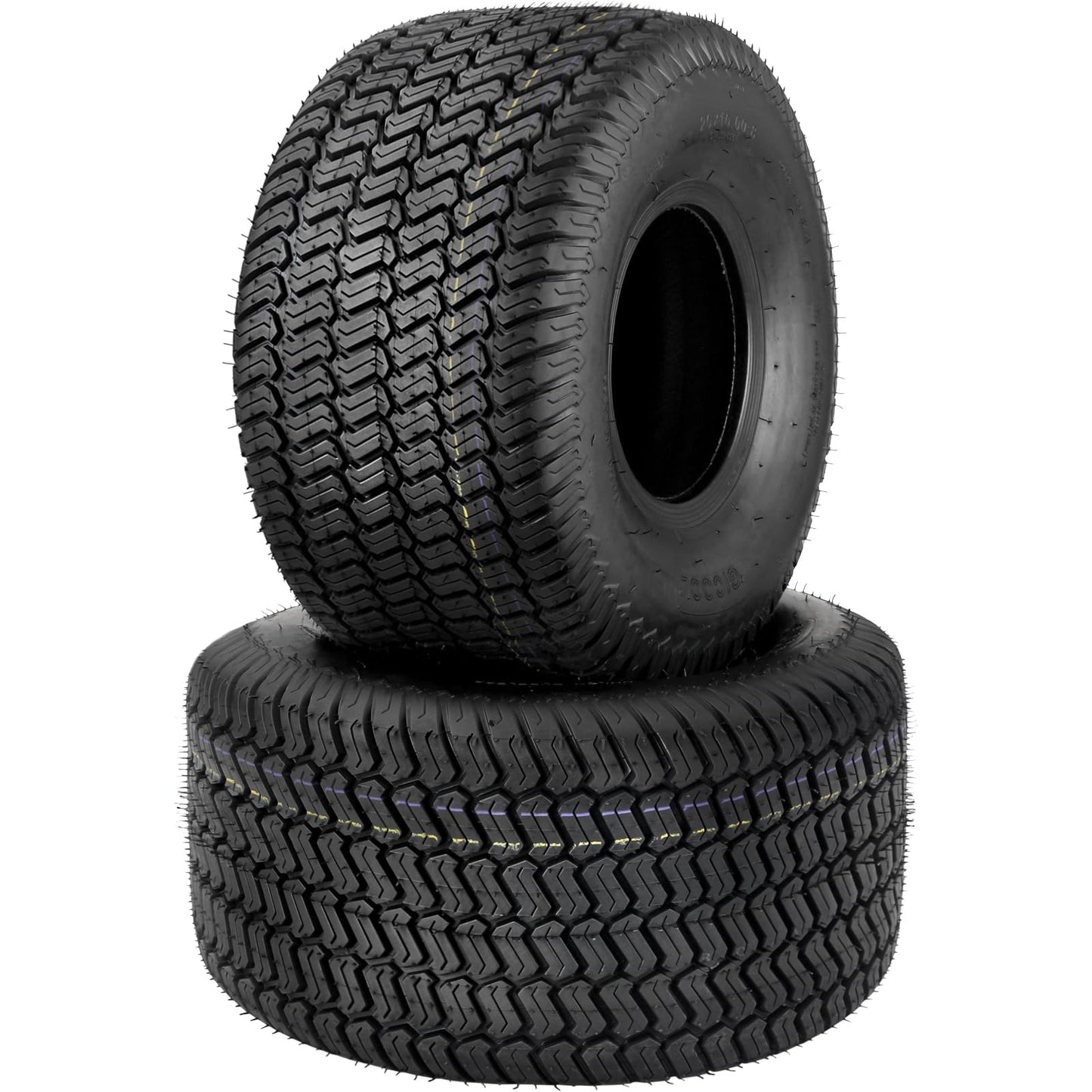 20x10.00-8 Lawn Mower Tire, 20x10-8 Tubeless Tire for Tractor Riding Lawnmowers, 4 Ply, Turf-S Pattern, 2 Pack