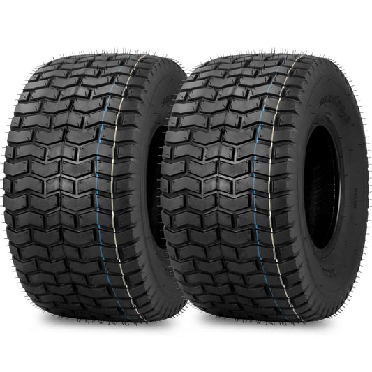 18x8.50-8 Lawn Mower Tubeless Tire,18x8.5-8 for Tractor Riding Lawnmowers, 4 Ply, Turf-V Pattern(2 Pack)