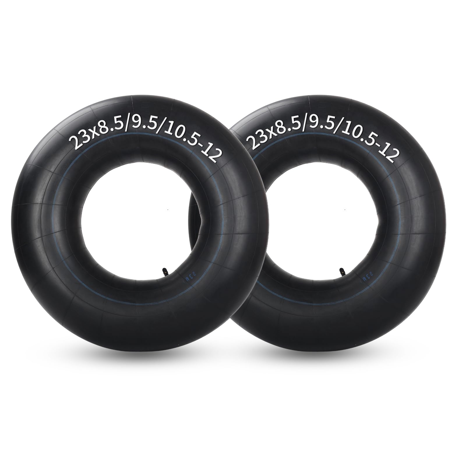 23x8.5-12 Butyl Inner Tubes, 2 Pack with TR13 Valve Stem, Heavy-Duty Inner Tubes, Replacement Tubes for John Deere Garden Tractor, Lawn Tractor, Riding Mower, MTD Rider