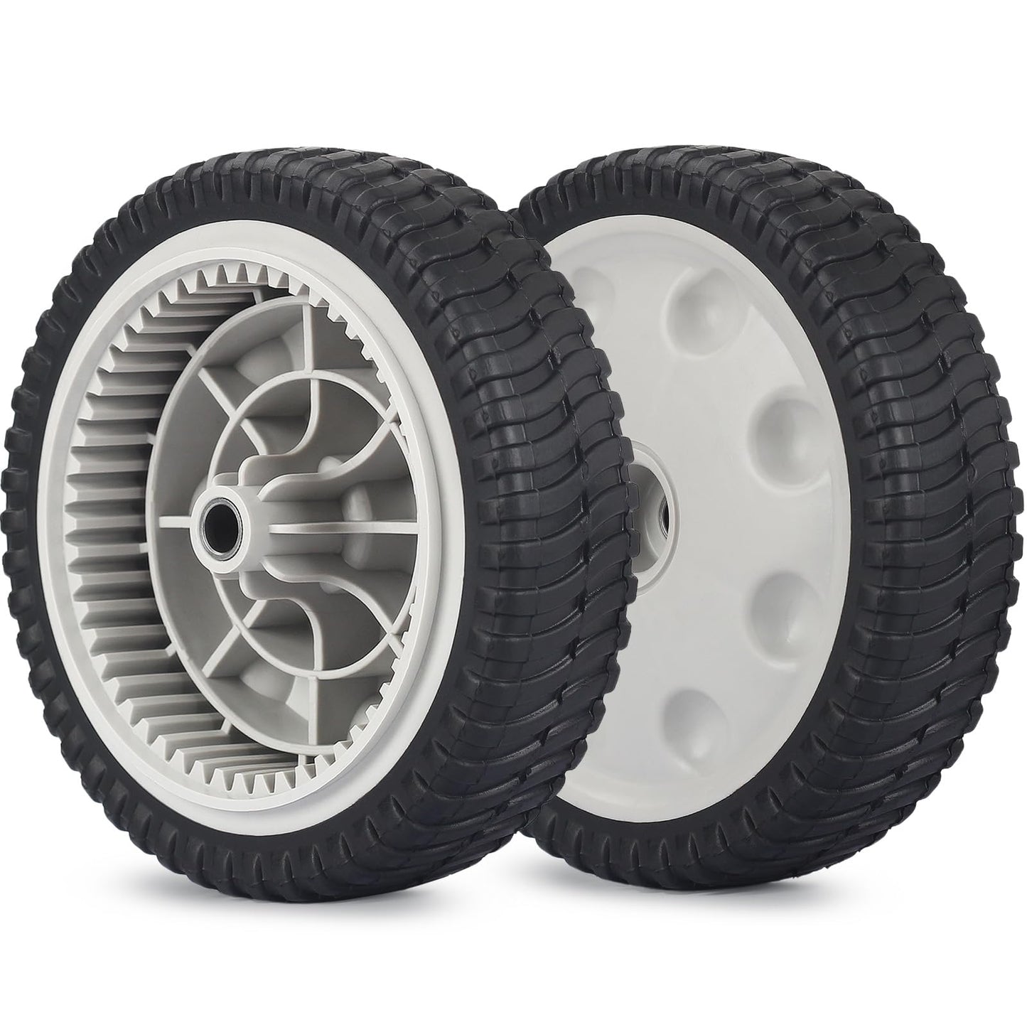 734-04018 Lawn Mower Front Drive Wheels, 8 Inch Wheels for MTD 734-04018A 734-04018B 734-04018C 12AV569Q597 Troy-Bilt TB240, Pack of 2