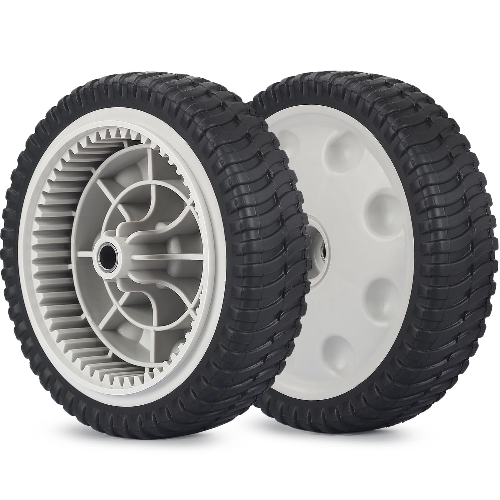 734-04018 Lawn Mower Front Drive Wheels, 8 Inch Wheels for MTD 734-04018A 734-04018B 734-04018C 12AV569Q597 Troy-Bilt TB240, Pack of 2