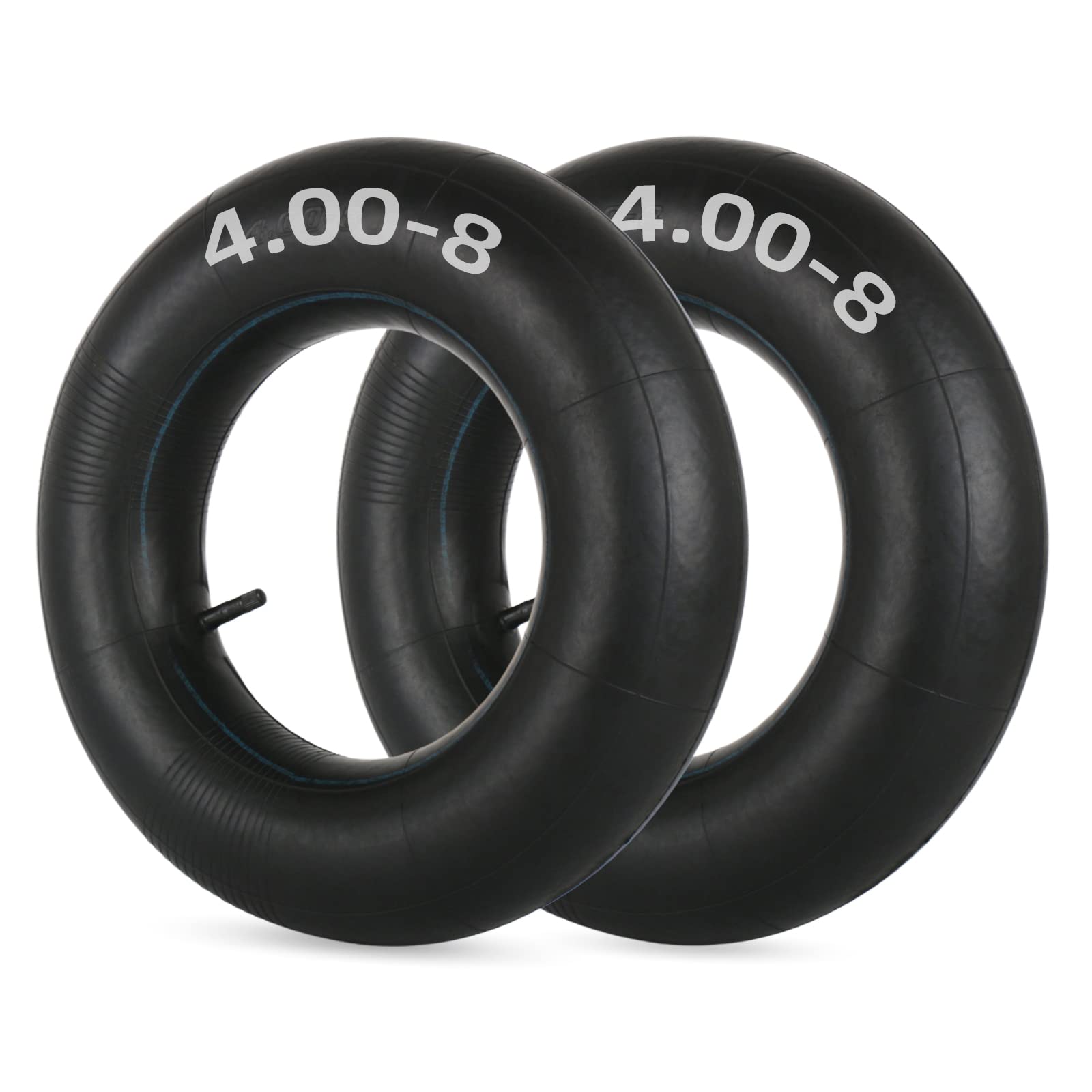 4.80/4.00-8 Replacement Inner Tube, with TR-13 Valve Stem, Heavy Duty, for Hand Truck Wheelbarrow Garden Utility Wagon Go Cart Lawn Mower (2 pack)