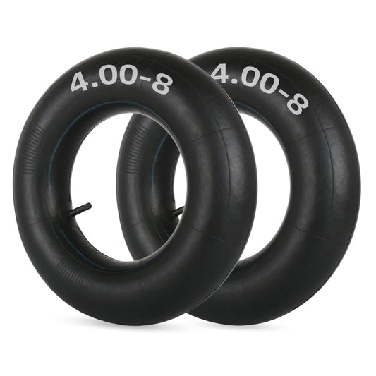 4.80/4.00-8 Replacement Inner Tube, with TR-13 Valve Stem, Heavy Duty, for Hand Truck Wheelbarrow Garden Utility Wagon Go Cart Lawn Mower (2 pack)