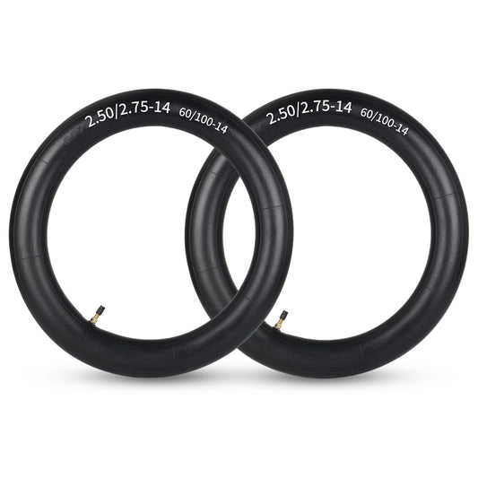 2.50/2.75-14” Dirt Bike Inner Tubes (60/100-14), 2 Pack with TR4 Valve Stem, 14" Heavy-Duty Inner Tubes, Replacement Tubes for 50cc to 160cc Dirt and Pit Bikes, Apollo RFZ, Atomik, Thumpstar