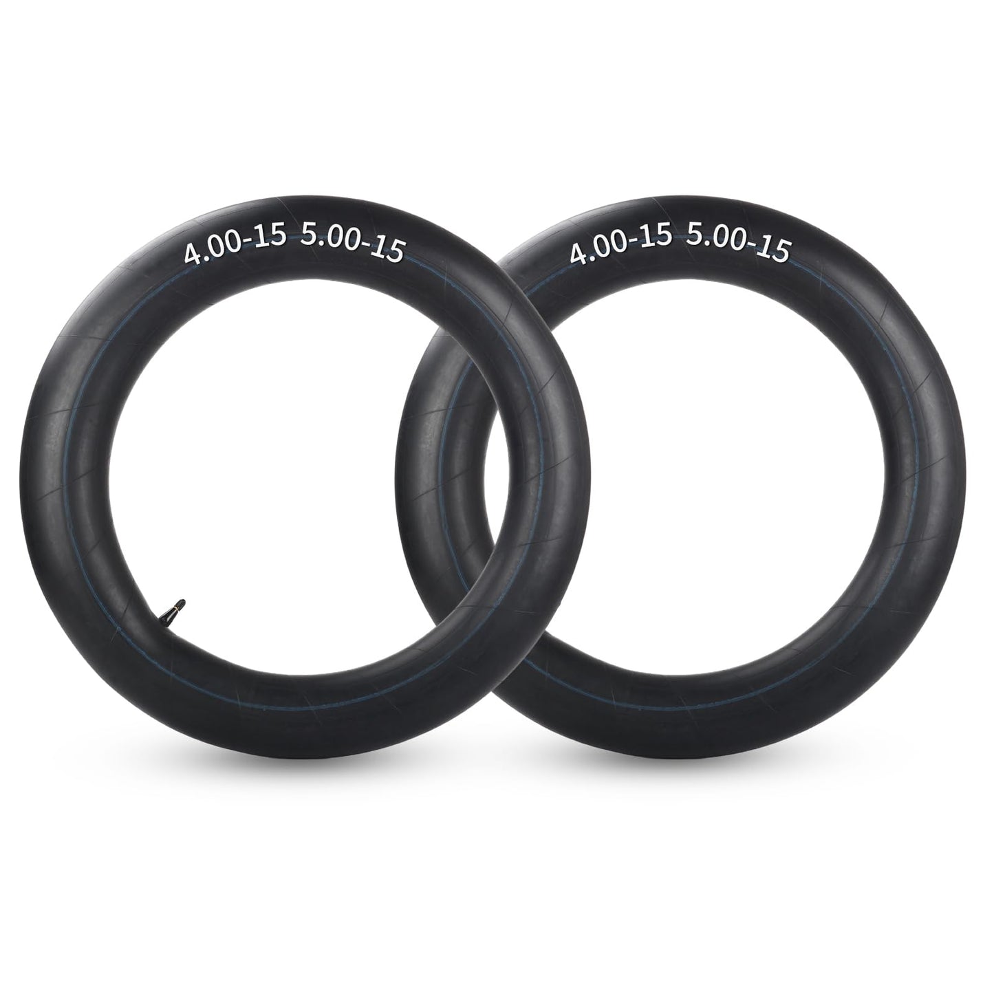 4.00-15 5.00-15 Butyl Inner Tubes, 2 Pack with 19 inch Rim, Heavy-Duty Tractor Inner Tubes with TR15 Valve Stem, Replacement Tubes for Agriculture Farm Implement Farm Tractor
