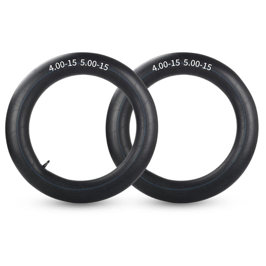 4.00-15 5.00-15 Butyl Inner Tubes, 2 Pack with 19 inch Rim, Heavy-Duty Tractor Inner Tubes with TR15 Valve Stem, Replacement Tubes for Agriculture Farm Implement Farm Tractor