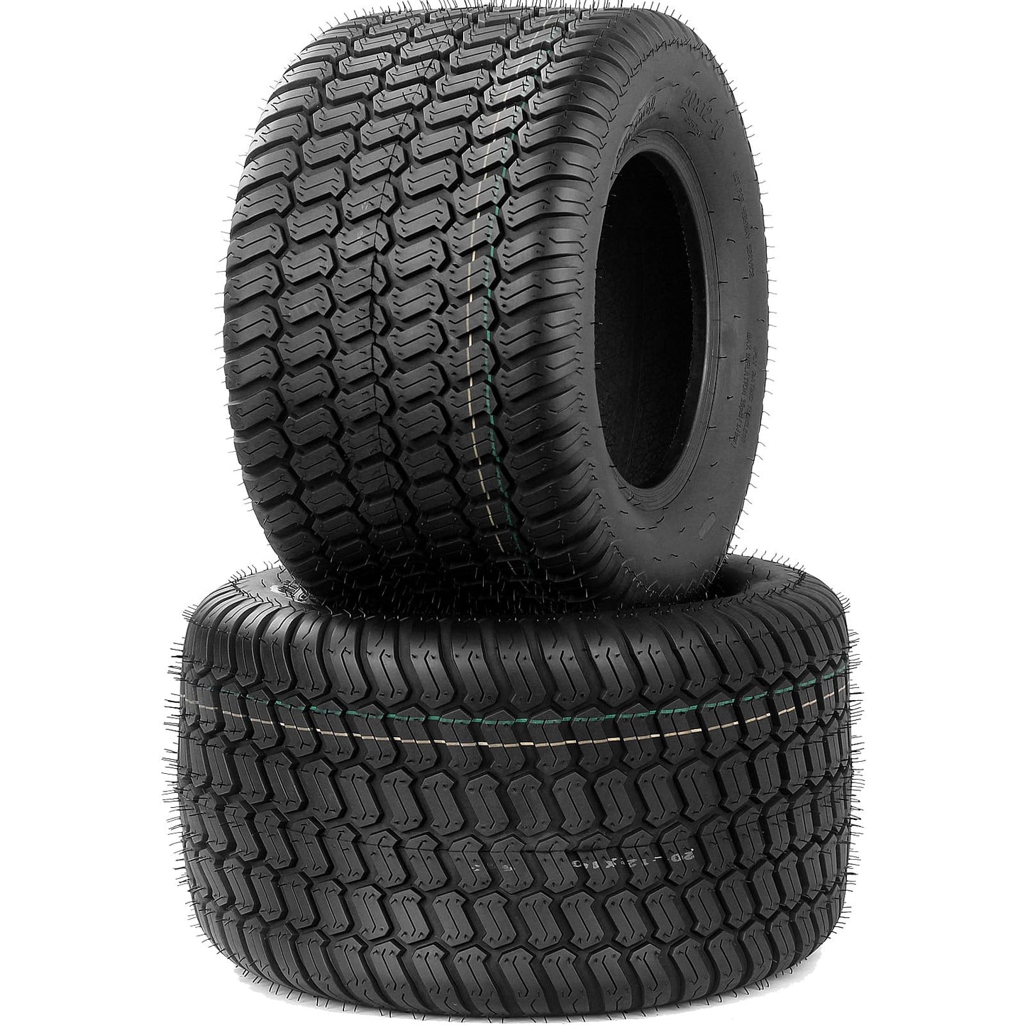 20x12.00-10 Tubeless Lawn Mower Tires, 20x12-10 for Tractor Riding Lawnmowers, 4 Ply, Turf-S Pattern(2 Pack)