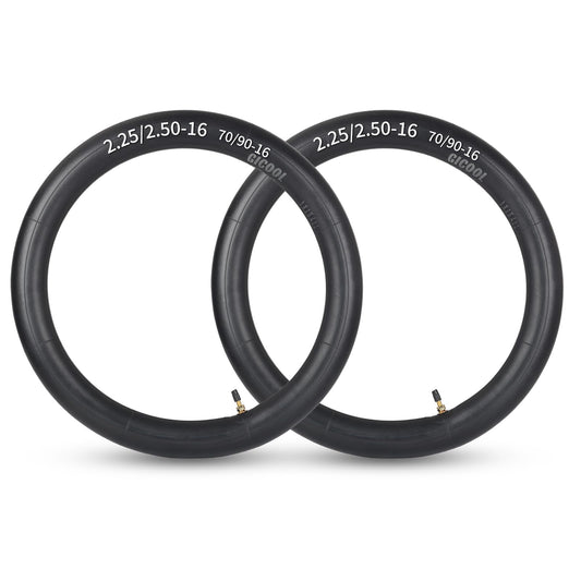 2.25/2.50-16” Dirt Bike Tubes (70/90-16), 2 Pack with TR4 Valve Stem, 16" Heavy-Duty Inner Tubes, Replacement Tubes for Off-road Motorcycle, Mini Bike, Dirt Bike, Pit Bike and More