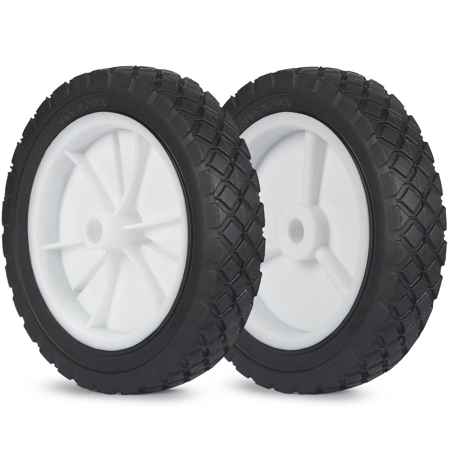 7 Inch Wheels for Oregon 72-107 Hand Trucks, Replacement Wheels Fit for Lawn Mower Wagon Utility Cart, Pack of 2