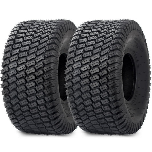 20x8.00-8 Lawnmower Tubeless Tire, 20x8-8 for Tractor Riding Lawn Mowers, 4 Ply, Deep Turf-S Pattern(2 Pack)