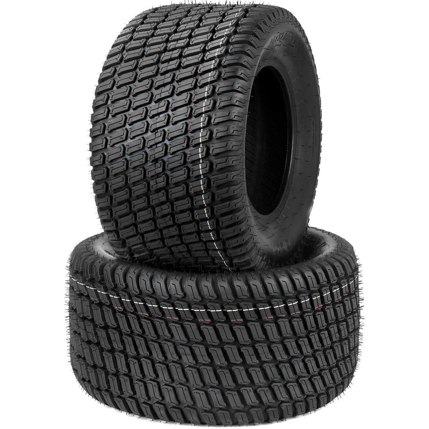 24x12.00-12 Lawn Mower Tire, 24x12-12 Tubeless Tire for Tractor Riding Lawnmowers, 4 Ply, Turf-S Pattern, 2 Pack