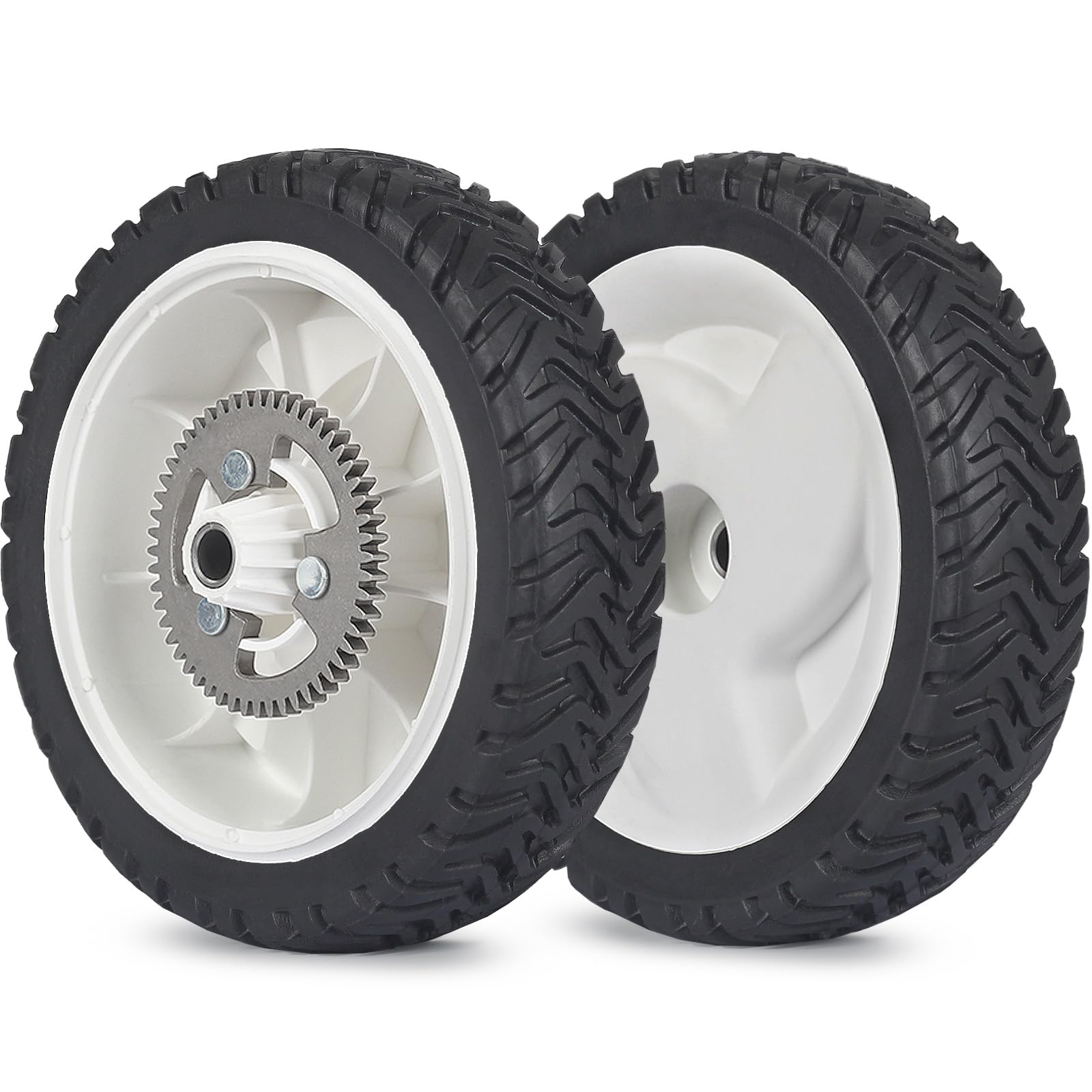 105-3036 105-3024 105-3025 Rear Drive Wheels, 8 Inch Wheels Fit for 20041 20066 20017 20068 20073 Recycler Self-Propelled Push Mower, Pack of 2