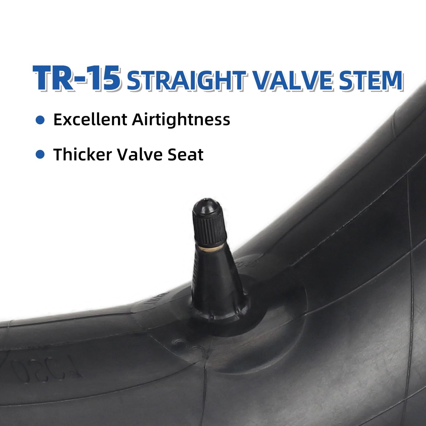 4.00-15 5.00-15 Butyl Inner Tubes, 2 Pack with 19 inch Rim, Heavy-Duty Tractor Inner Tubes with TR15 Valve Stem, Replacement Tubes for Agriculture Farm Implement Farm Tractor