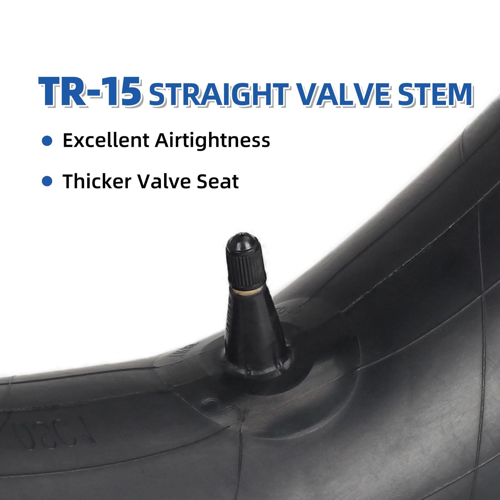 4.00-15 5.00-15 Butyl Inner Tubes, 2 Pack with 19 inch Rim, Heavy-Duty Tractor Inner Tubes with TR15 Valve Stem, Replacement Tubes for Agriculture Farm Implement Farm Tractor