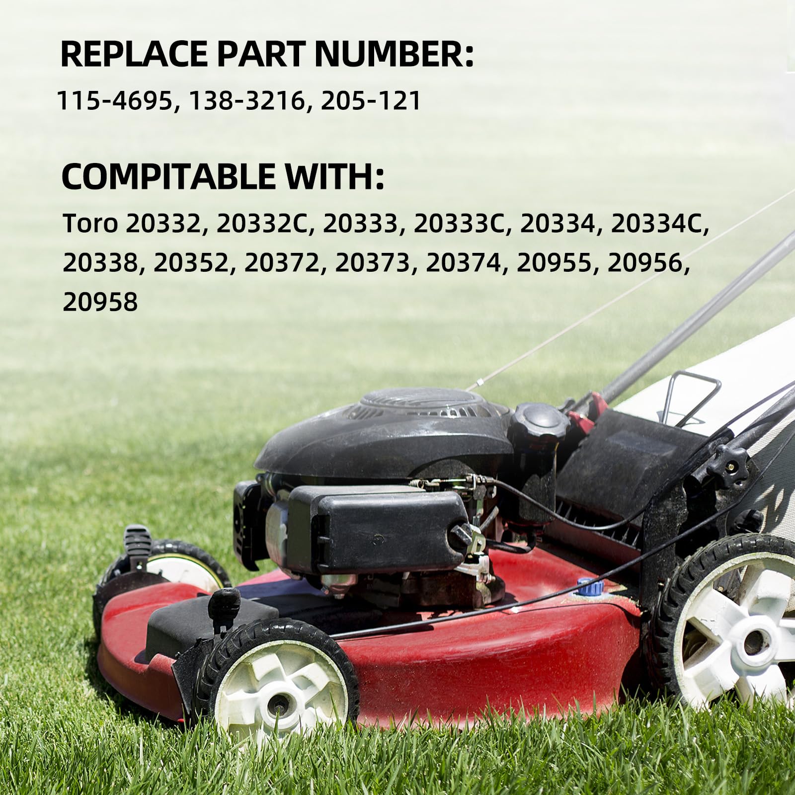 115-4695 20332 20333 20334 Front Drive Wheels, 8 Inch Wheels Fit for Toro Lawn Mower, Pack of 2