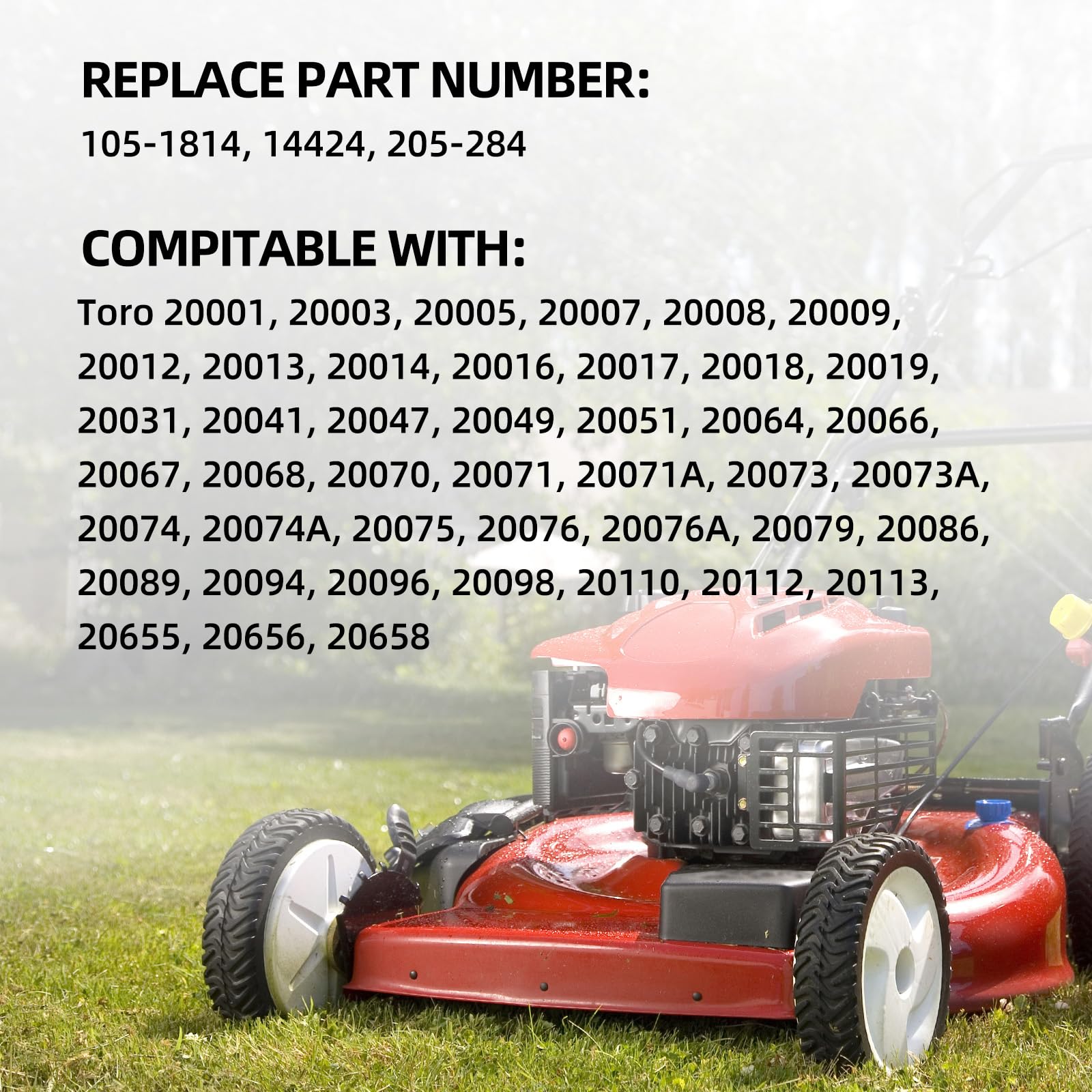 105-1814 14424 205-284 Front Drive Wheels, 8 Inch Wheels Fit for Toro Lawn Mower, Pack of 2