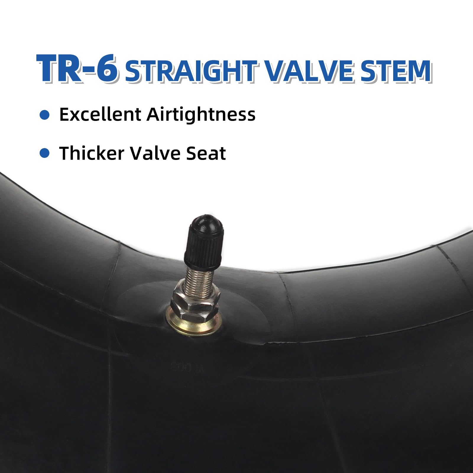 25x8/9/10-12 Butyl Inner Tubes, 2 Pack with TR6 Valve Stem, Heavy-Duty ATV Inner Tubes, Replacement Tubes for Tractors, ATVs, Trailers, Garden Wagons, Golf Carts