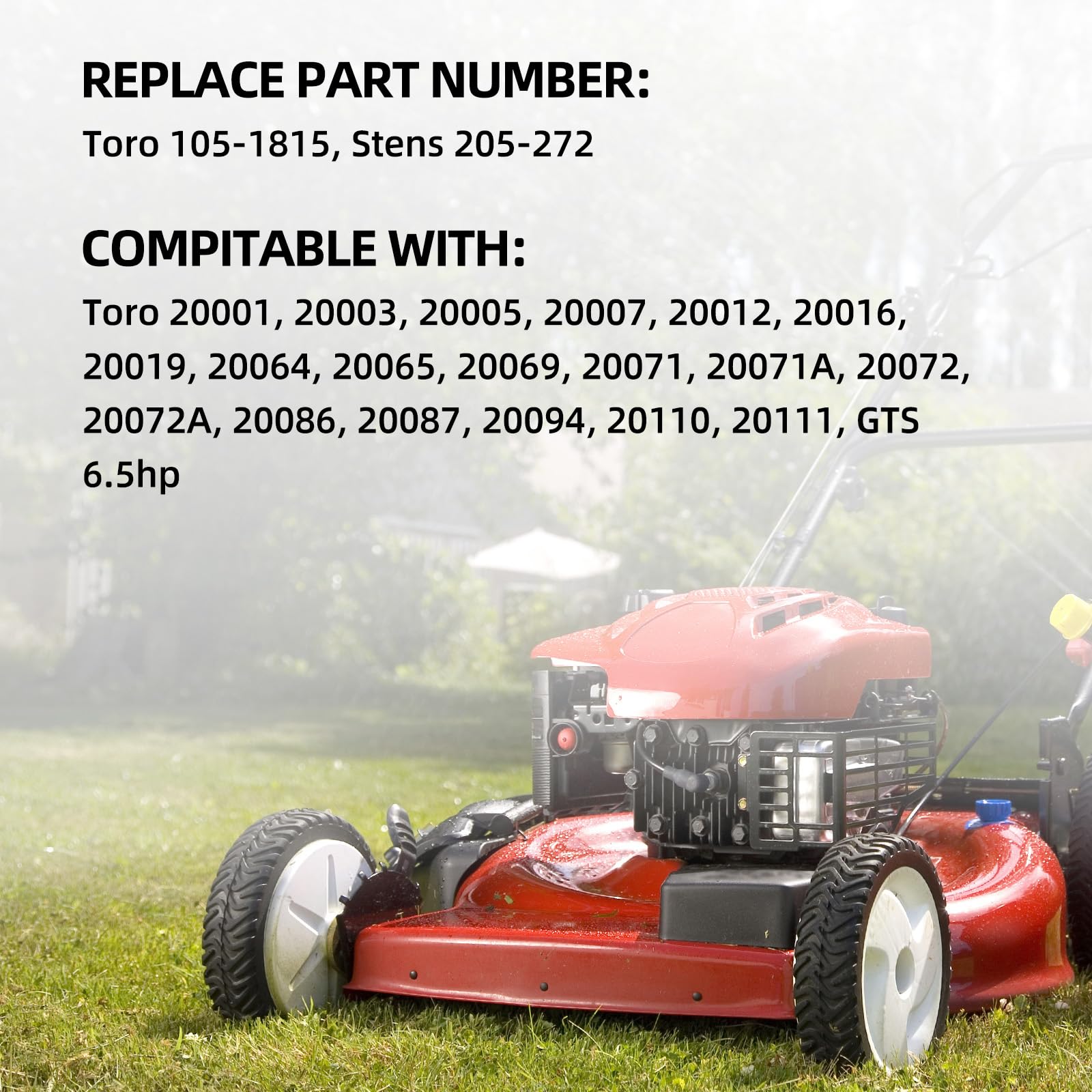 105-1815 205-272 Front Drive Wheels, 8 Inch Wheels Fit for Toro Stens Lawn Mower, Pack of 2