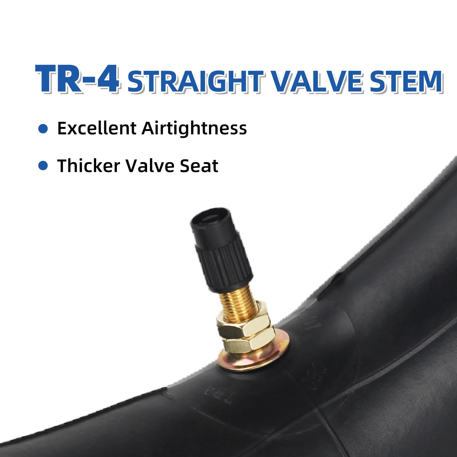 3.00/3.50-12" Dirt Bike Inner Tubes, 2 Pack with TR4 Valve Stem, 80/100-12" Heavy-Duty Inner Tubes, Replacement Tubes for Honda CRF50/70, Yamaha TTR 90/100, Suzuki DRZ110, Kawasaki KX65/110