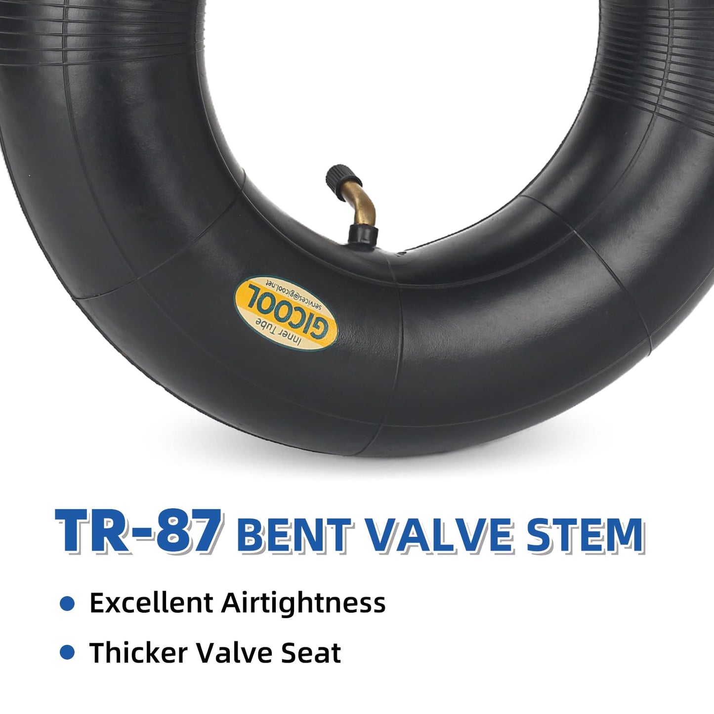 2.80/2.50-4 Inner Tubes, 2 Pack with TR87 Valve Stem, Heavy-Duty Inner Tubes, Replacement Tubes for Wheelbarrows, Hand Trucks, Dollies, Lawn Mowers, Scooters, Go Karts