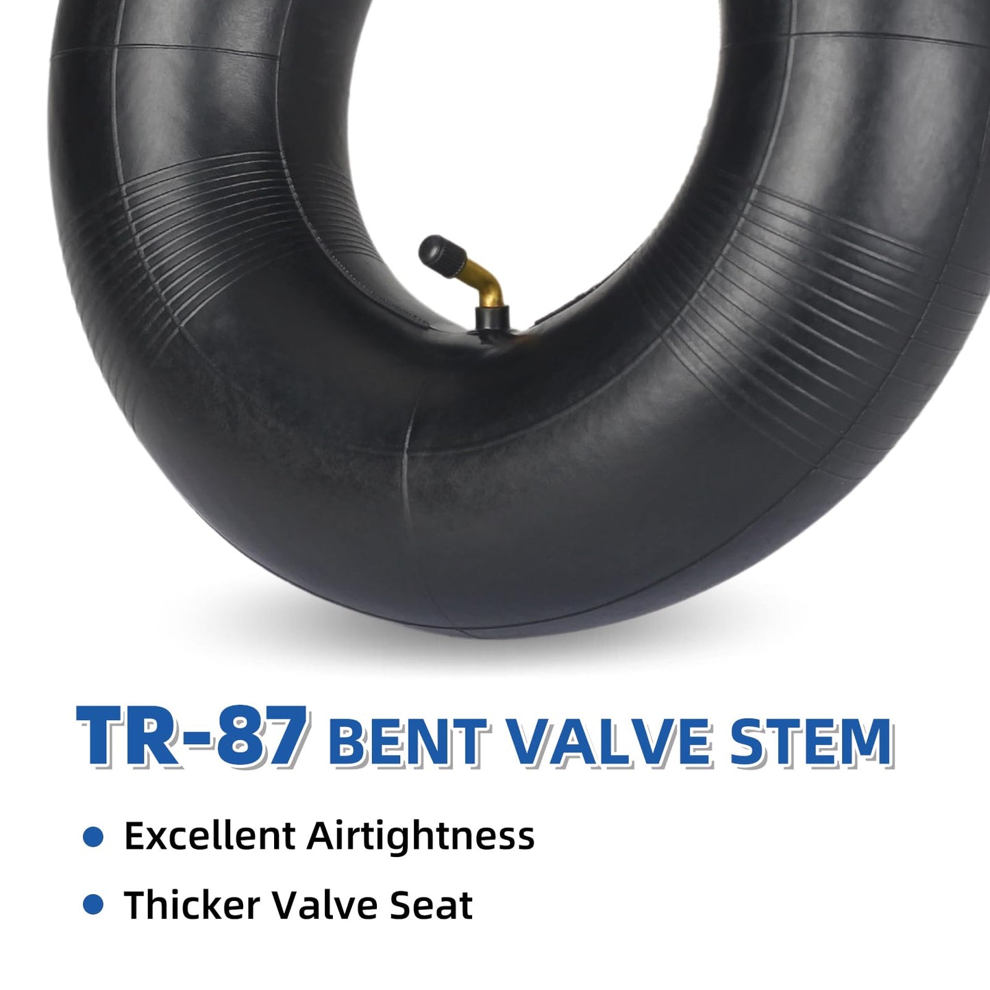 13x5.00-6 Inner Tube, 2 Pack with TR-87 Valve Stem, Heavy Duty, Universal Fit for Razor Dirt Quad Lawn Mowers, ATVs, Yard Tractor, Snow Blower