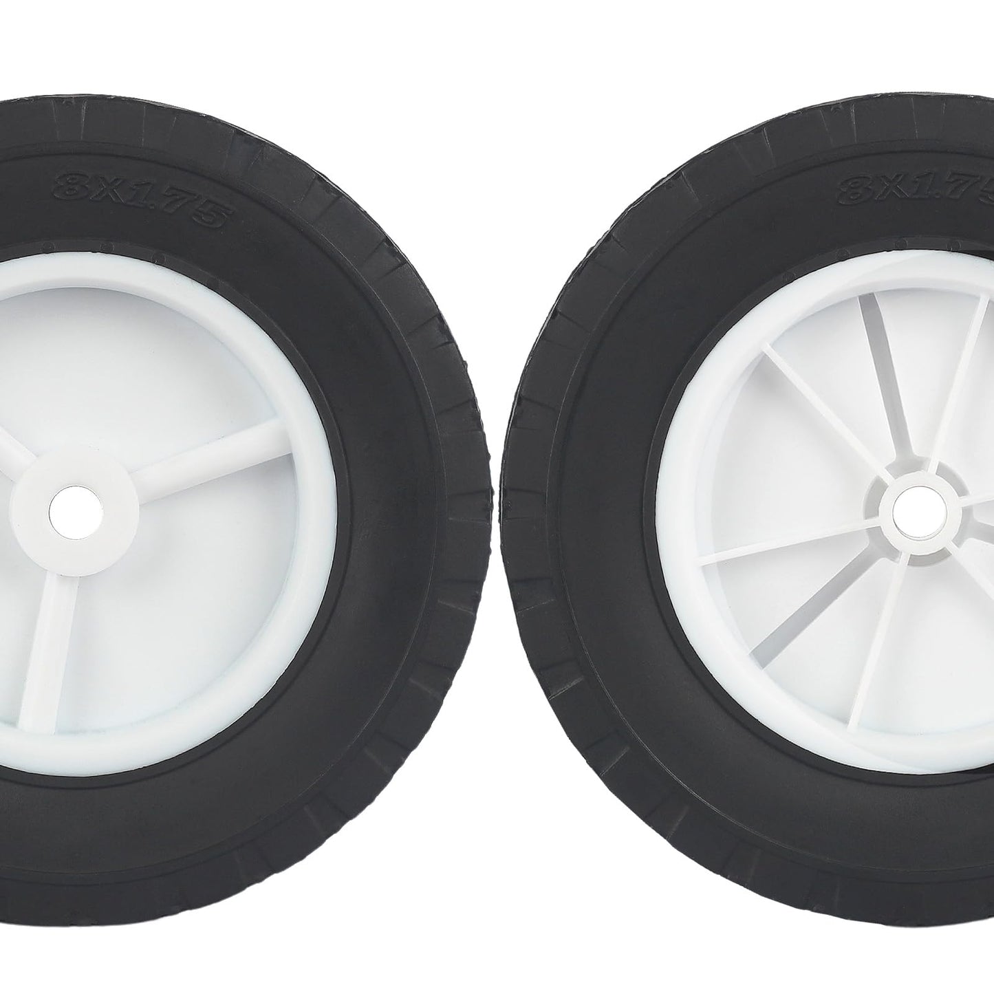 72-108 Replacement Wheels for Oregon, 8 Inch Wheels Fit for Radio Flyer Wagon BBQ Grill Craftsman AYP MTD Lawn Mower, Pack of 2