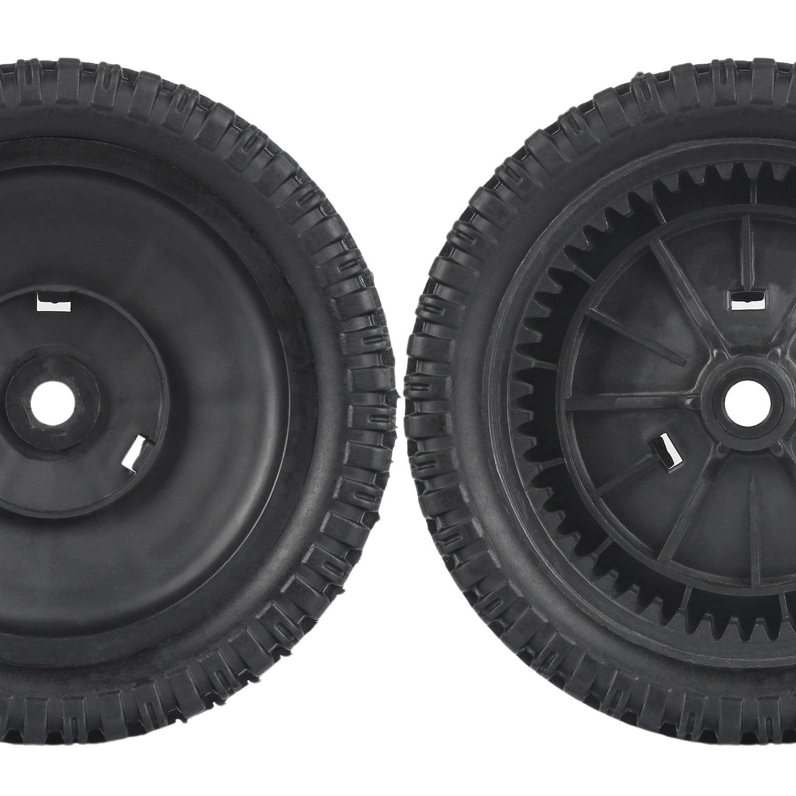 180775 180773 72-077 Front Wheels, 8 Inch Wheels Fit for Craftsman AYP MTD Lawn Mower, Black, Pack of 2