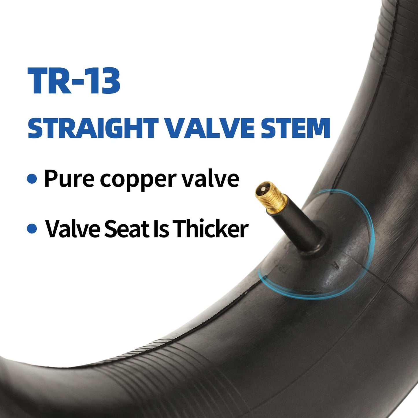 4.80/4.00-8 Replacement Inner Tube, with TR-13 Valve Stem, Heavy Duty, for Hand Truck Wheelbarrow Garden Utility Wagon Go Cart Lawn Mower (2 pack)