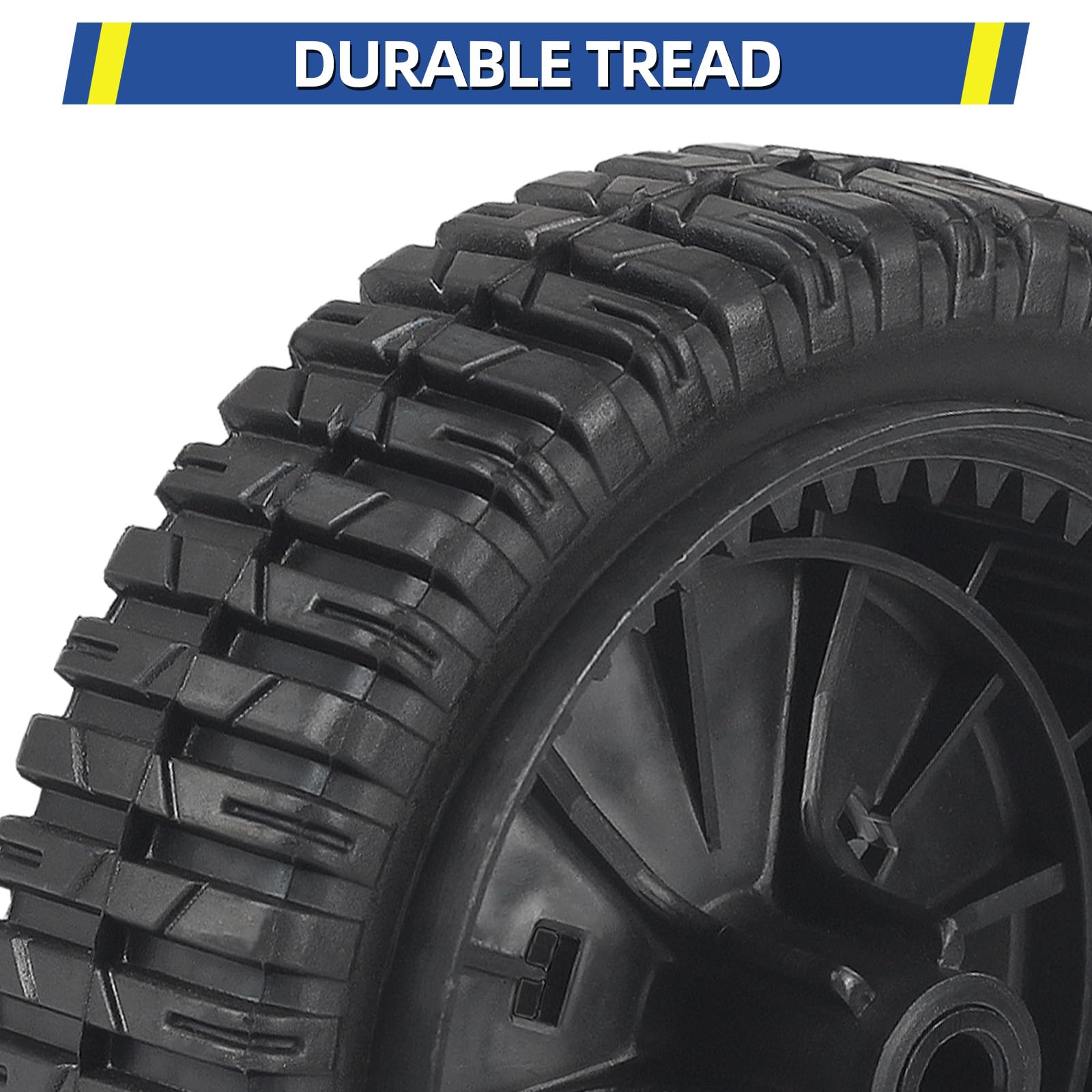 180775 180773 72-077 Front Wheels, 8 Inch Wheels Fit for Craftsman AYP MTD Lawn Mower, Black, Pack of 2