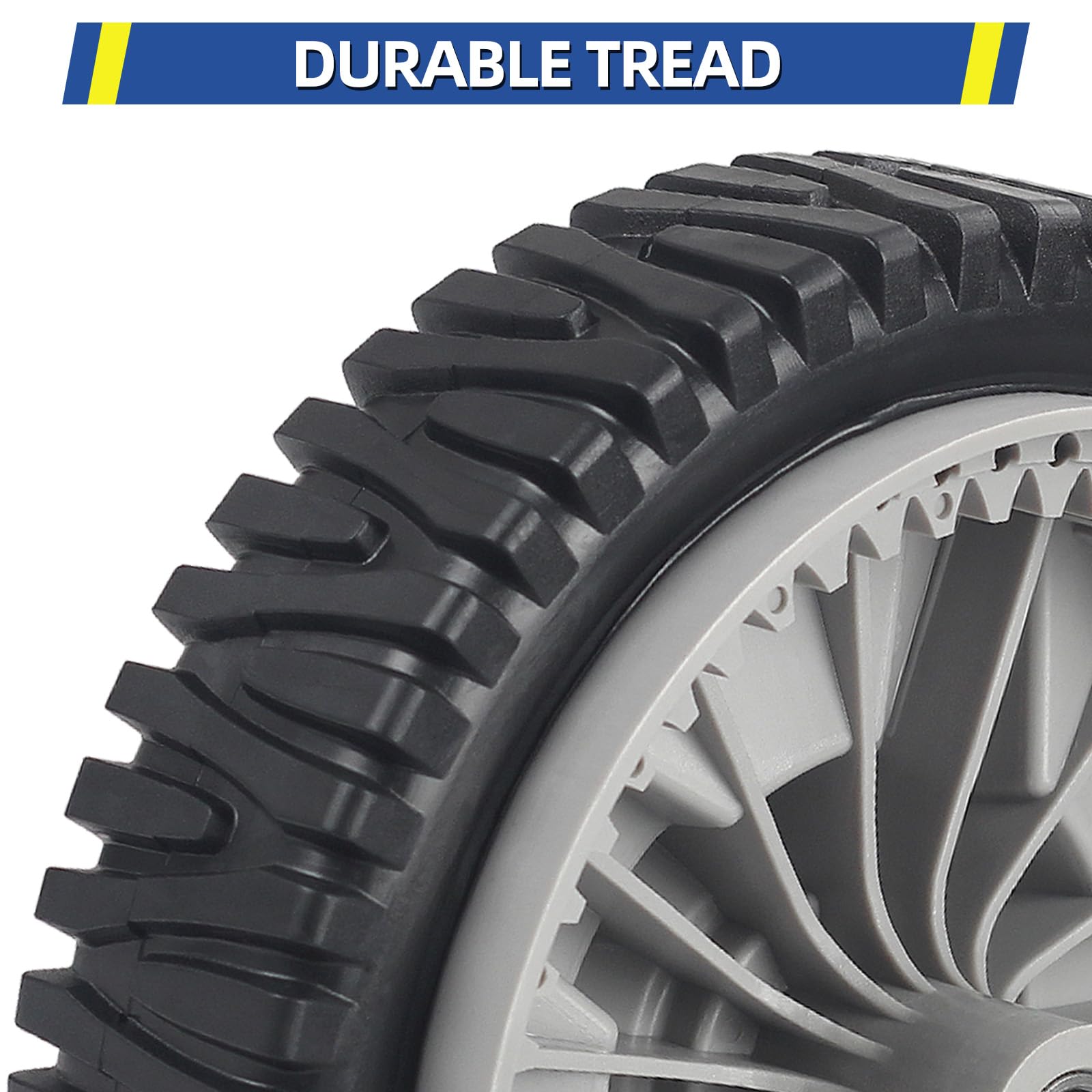 8 Inch Lawn Mower Front Wheels, Replacement 581009202, 193912X460 Wheels for Husqvarna Craftsman AYP, Pack of 2