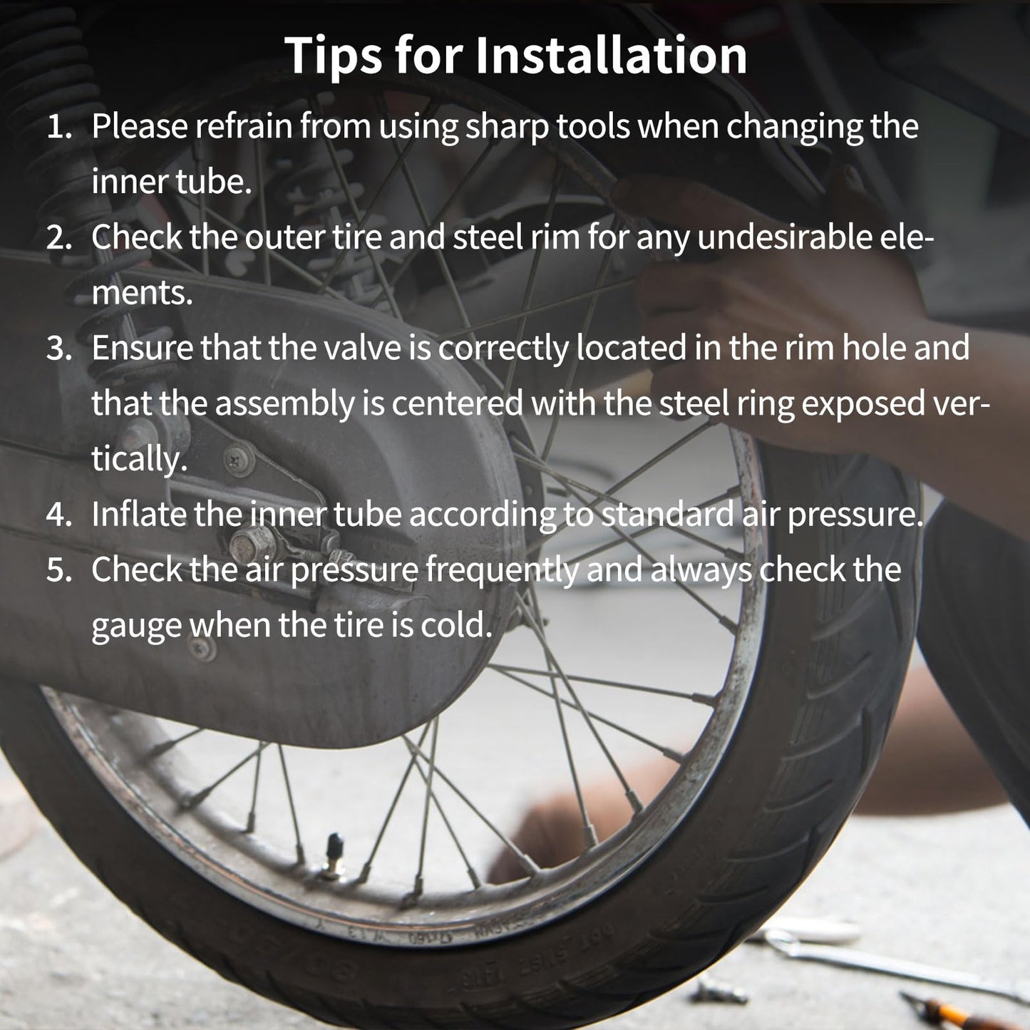 2.75/3.00-21” Motorcycle Inner Tubes, 2 Pack with TR4 Valve Stem, 80/100-21 Heavy-Duty Inner Tubes, Replacement Tubes for Motorcycle, Dirt Bike, Pit Bike and More