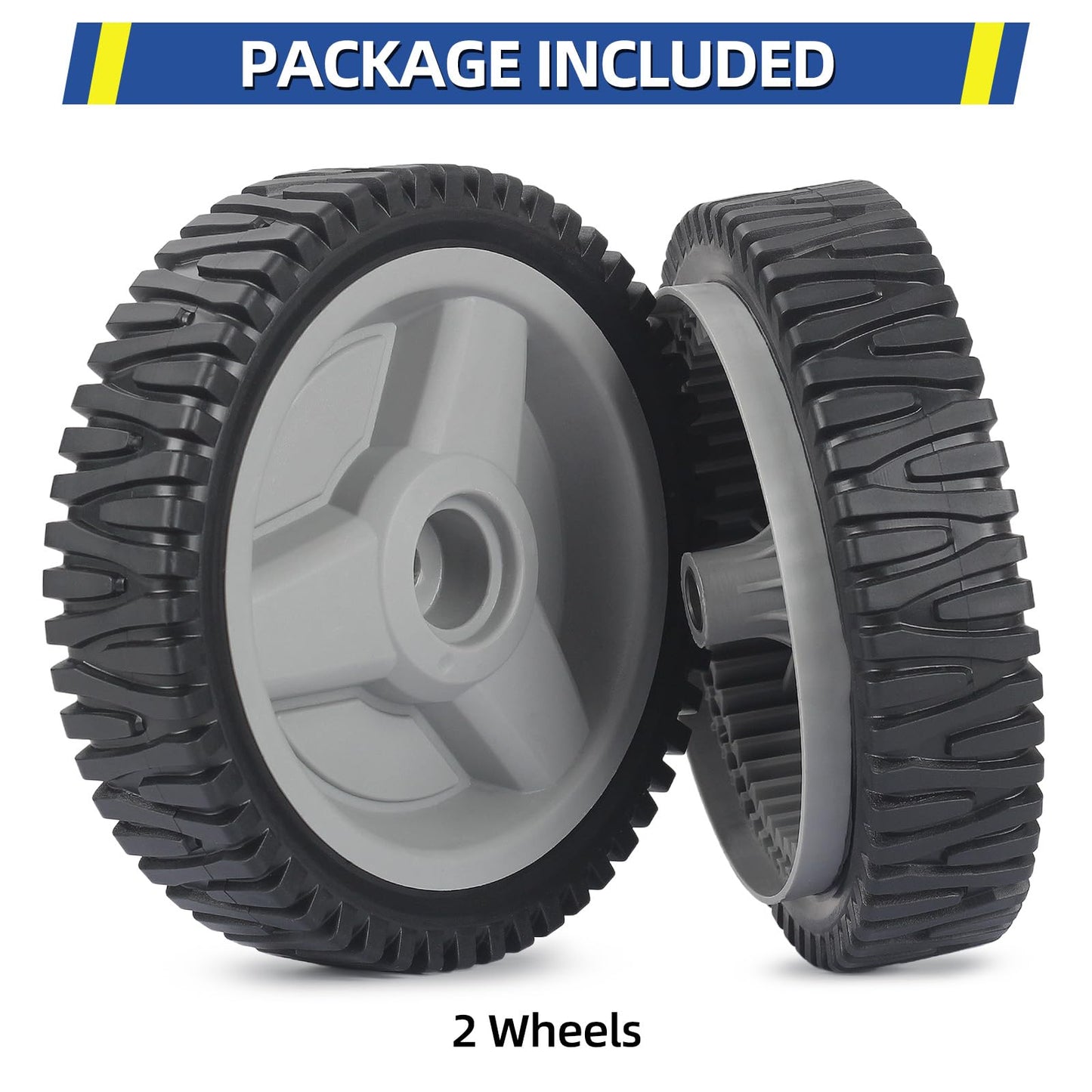 532401274 401274X460 532411081 Replacement Front Drive Wheels, 8 Inch Wheels for Husqvarna AYP Craftsman Lawn Mower, Pack of 2