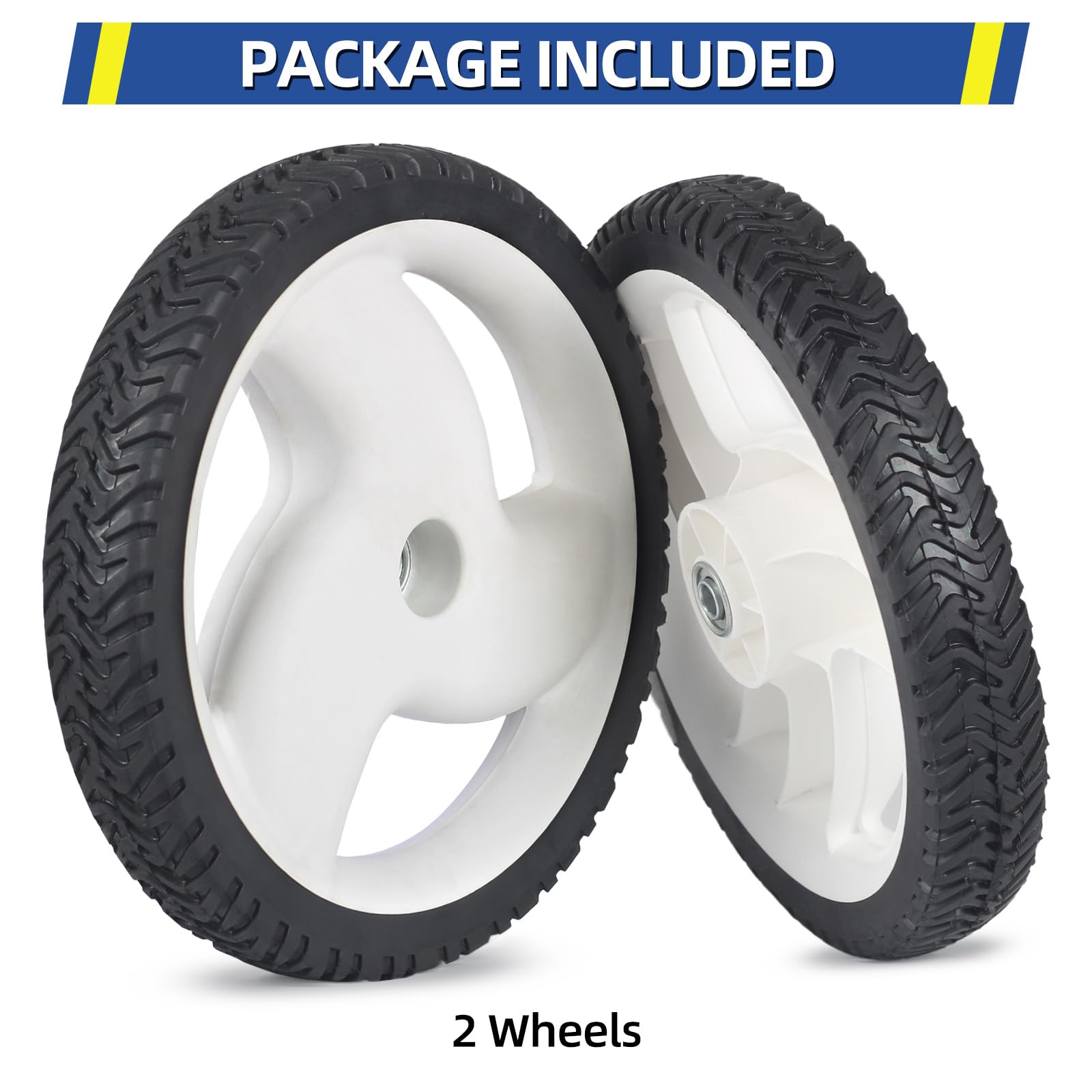 105-1816 Lawn Mower Wheels, 12 Inch Rear Wheels Fit for Toro 20012 20016 20019 Stens 205-268 Lawn Mower, Pack of 2