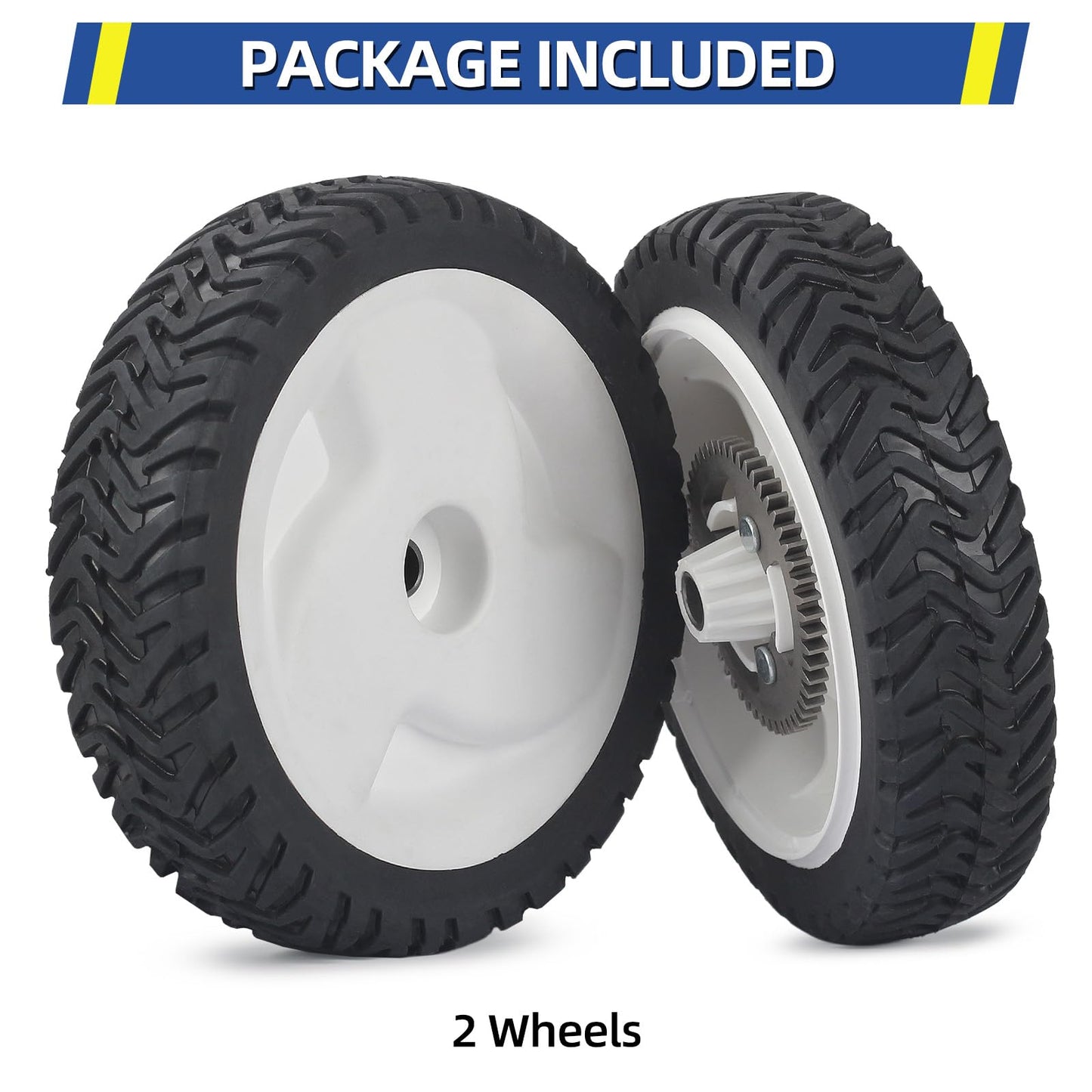 105-3036 105-3024 105-3025 Rear Drive Wheels, 8 Inch Wheels Fit for 20041 20066 20017 20068 20073 Recycler Self-Propelled Push Mower, Pack of 2