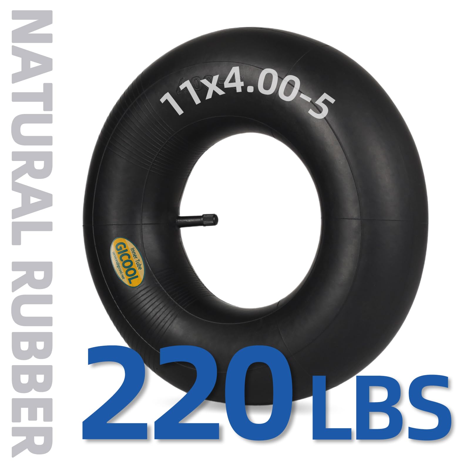 11x4.00-5 Replacement Inner Tube, 2 Pack with TR-13 Valve Stem, Heavy Duty, for Zero Turn Mower Front Tire
