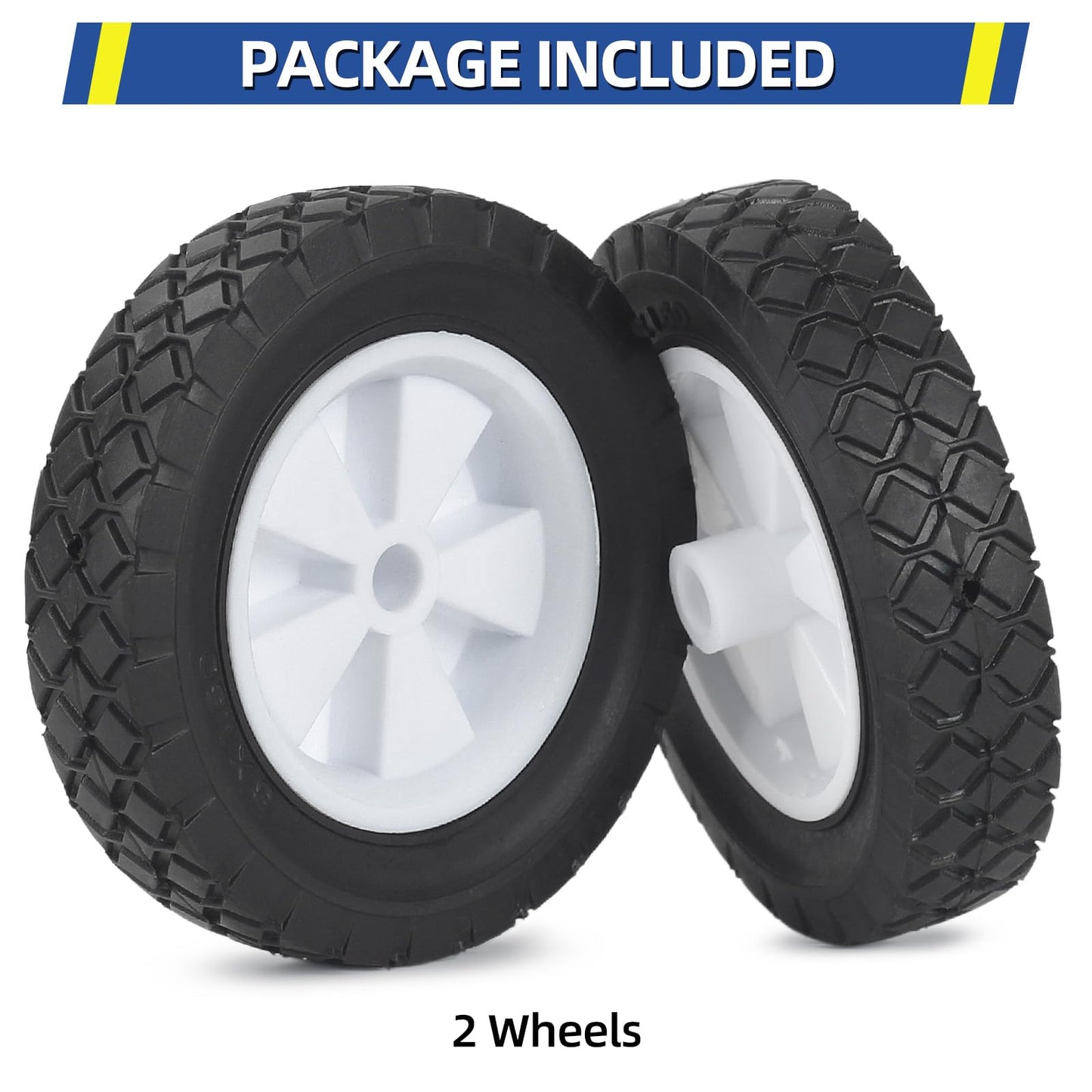 72-106 Hand Truck, 6 Inch Cart Wheels Fit for Oregon Lawn Mower Wagon Utility Cart, Pack of 2