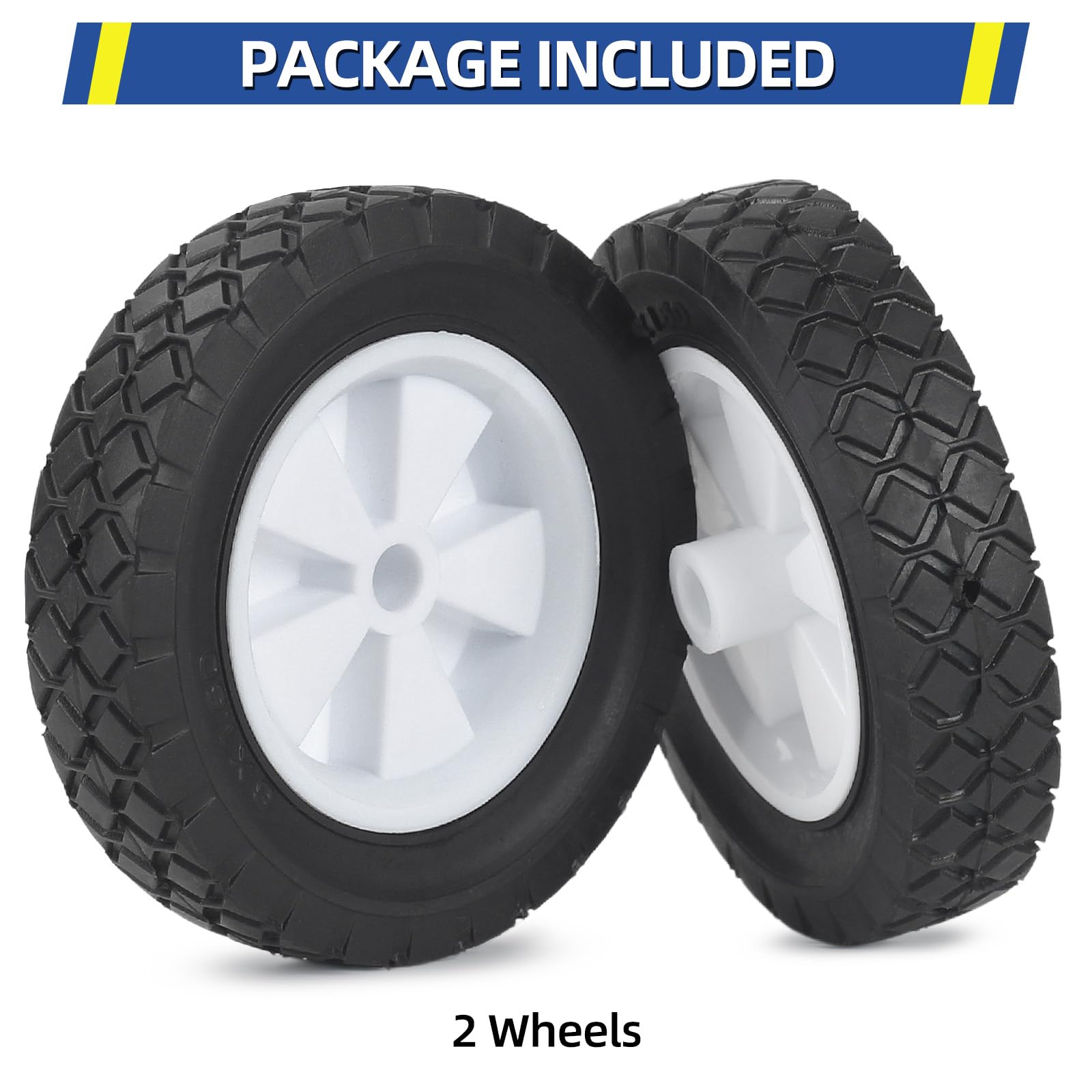 72-106 Hand Truck, 6 Inch Cart Wheels Fit for Oregon Lawn Mower Wagon Utility Cart, Pack of 2