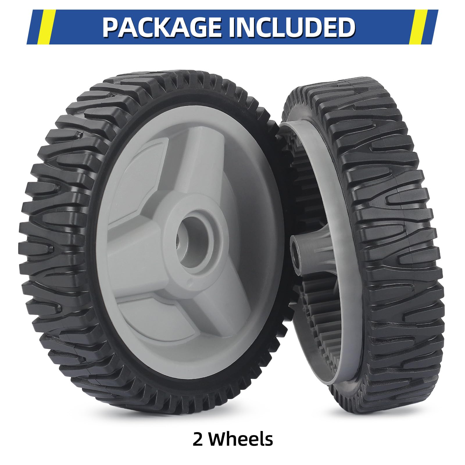 532401274 401274X460 532411081 Replacement Front Drive Wheels, 8 Inch Wheels for Husqvarna AYP Craftsman Lawn Mower, Pack of 2