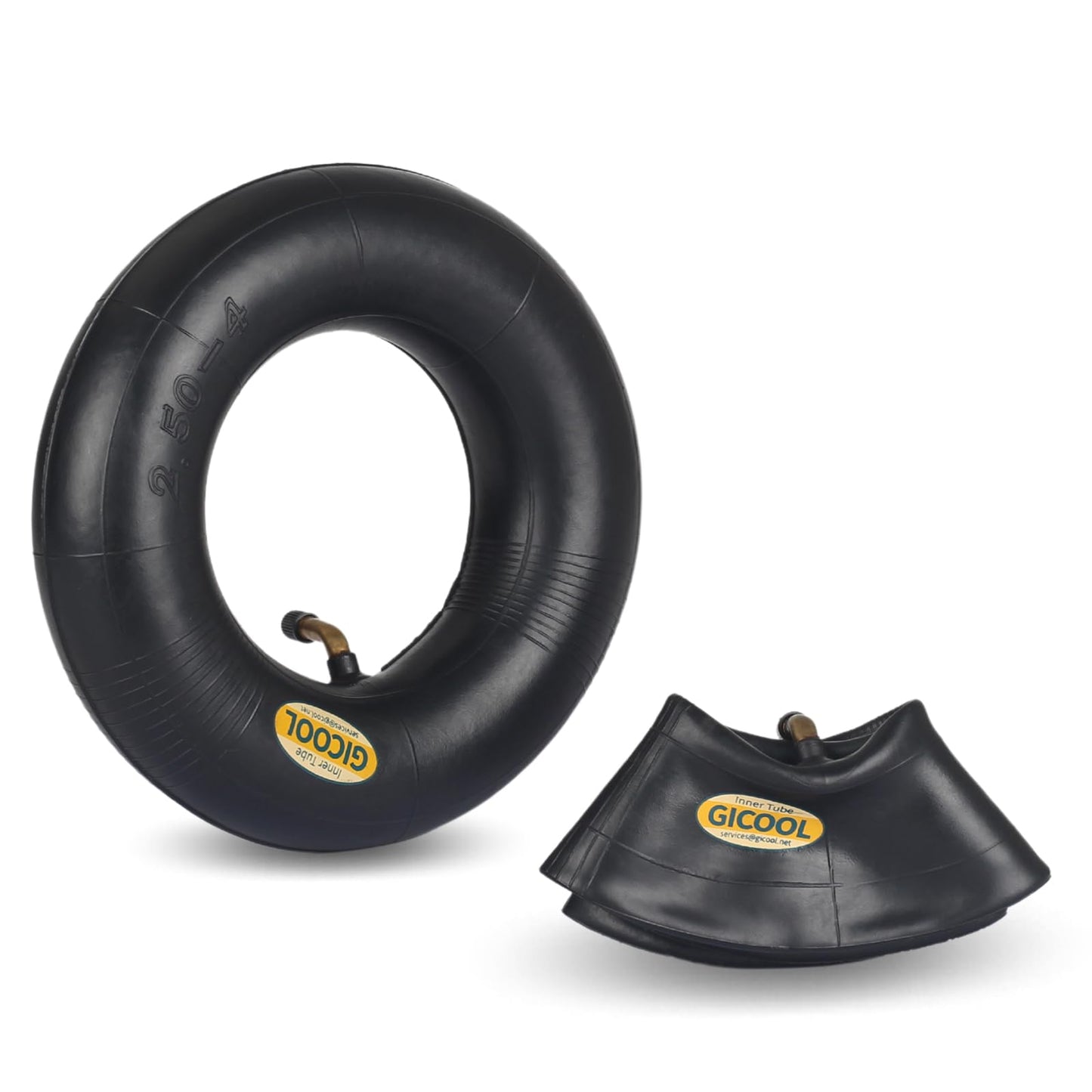 2.80/2.50-4 Inner Tubes, 2 Pack with TR87 Valve Stem, Heavy-Duty Inner Tubes, Replacement Tubes for Wheelbarrows, Hand Trucks, Dollies, Lawn Mowers, Scooters, Go Karts