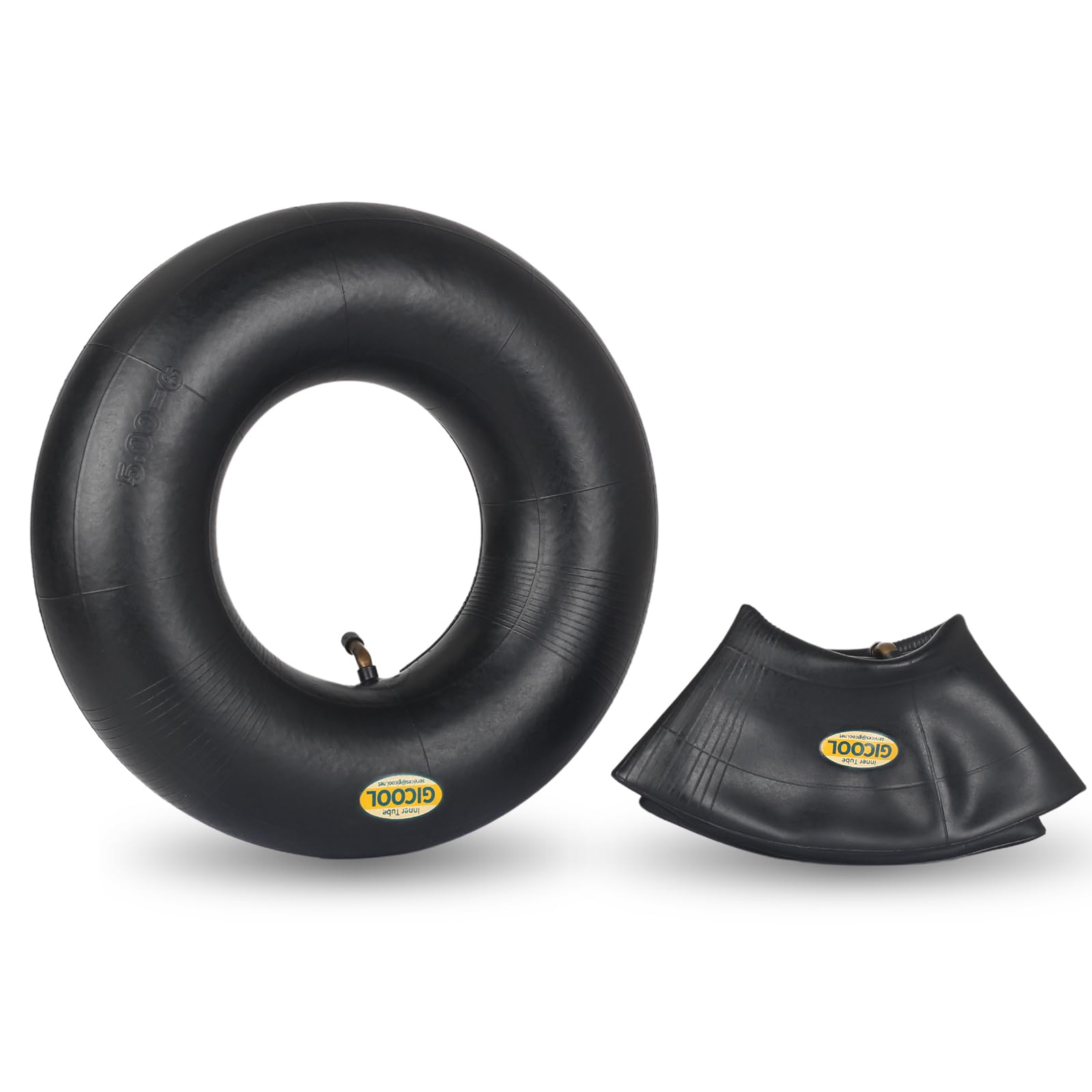 13x5.00-6 Inner Tube, 2 Pack with TR-87 Valve Stem, Heavy Duty, Universal Fit for Razor Dirt Quad Lawn Mowers, ATVs, Yard Tractor, Snow Blower