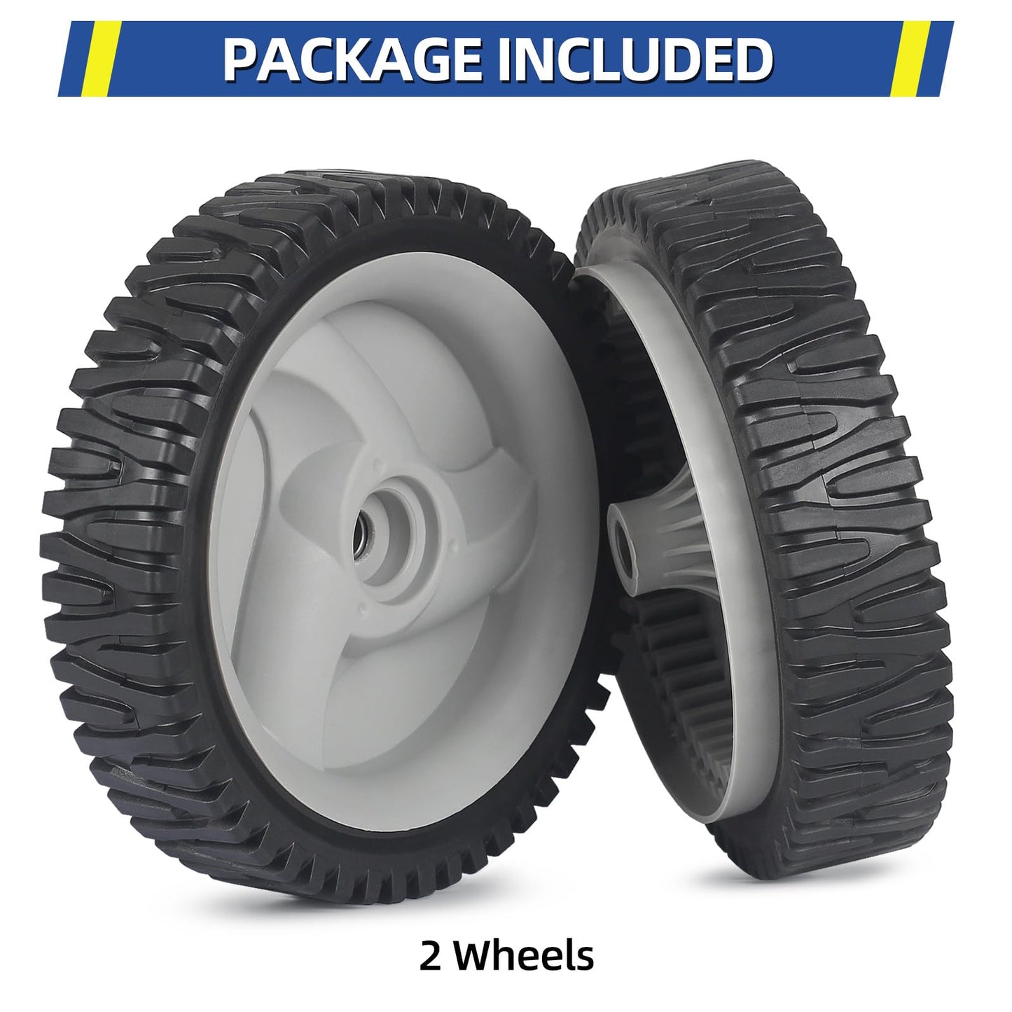 583719501 194231X460 Front Drive Wheels, 8 Inch Wheels Fit for Craftsman Husqvarna & HU Self Propelled Lawn Mower, Pack of 2