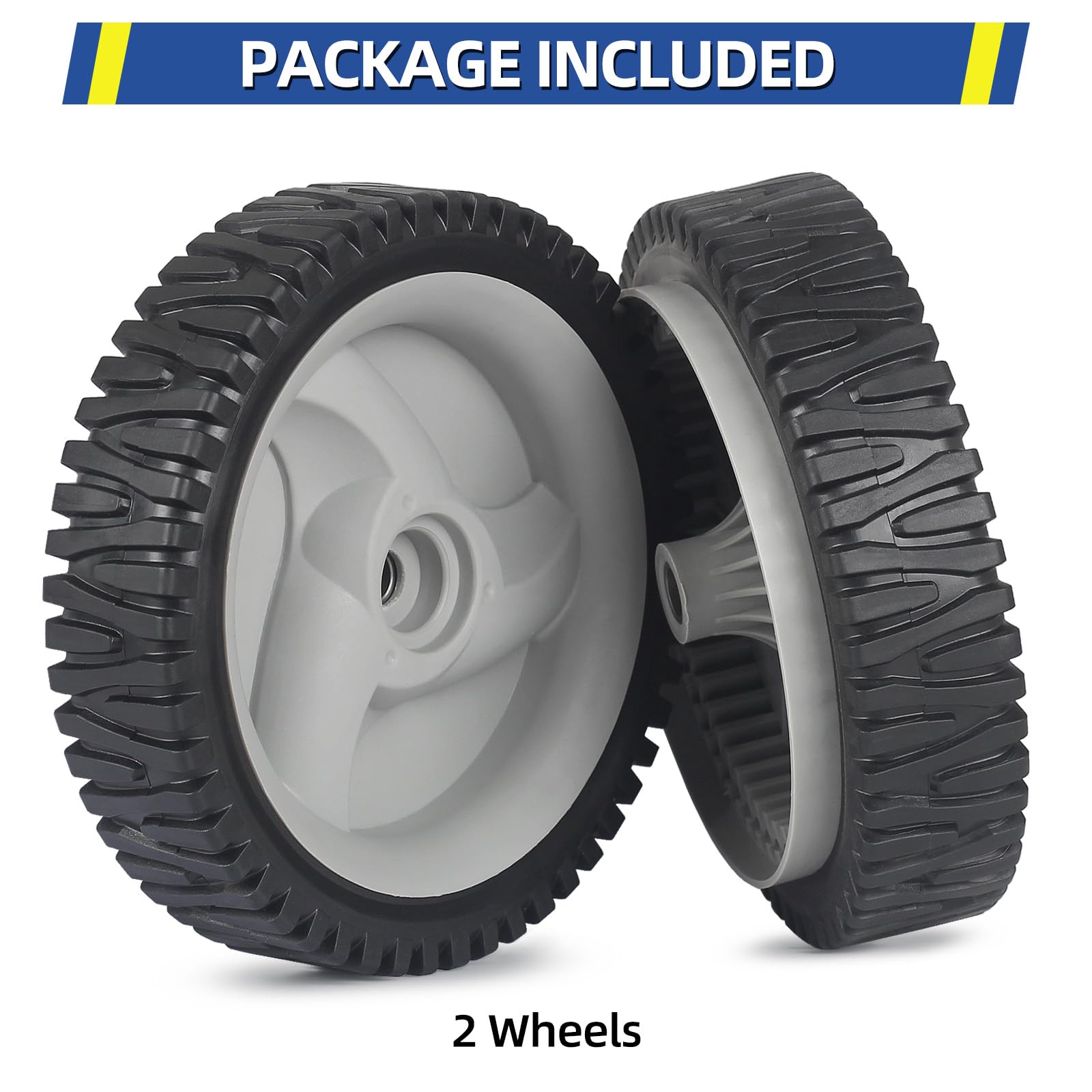 583719501 194231X460 Front Drive Wheels, 8 Inch Wheels Fit for Craftsman Husqvarna & HU Self Propelled Lawn Mower, Pack of 2