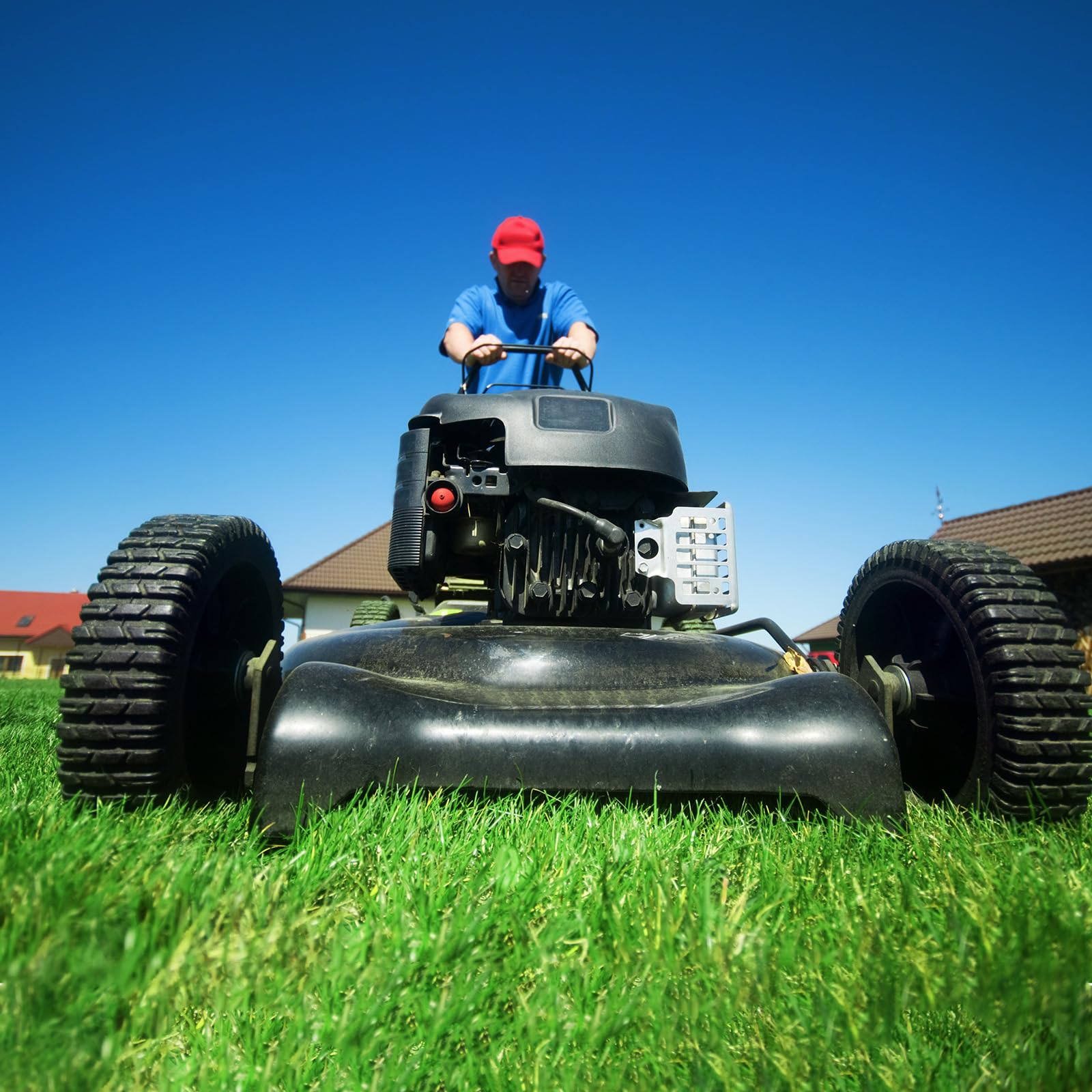 180775 180773 72-077 Front Wheels, 8 Inch Wheels Fit for Craftsman AYP MTD Lawn Mower, Black, Pack of 2